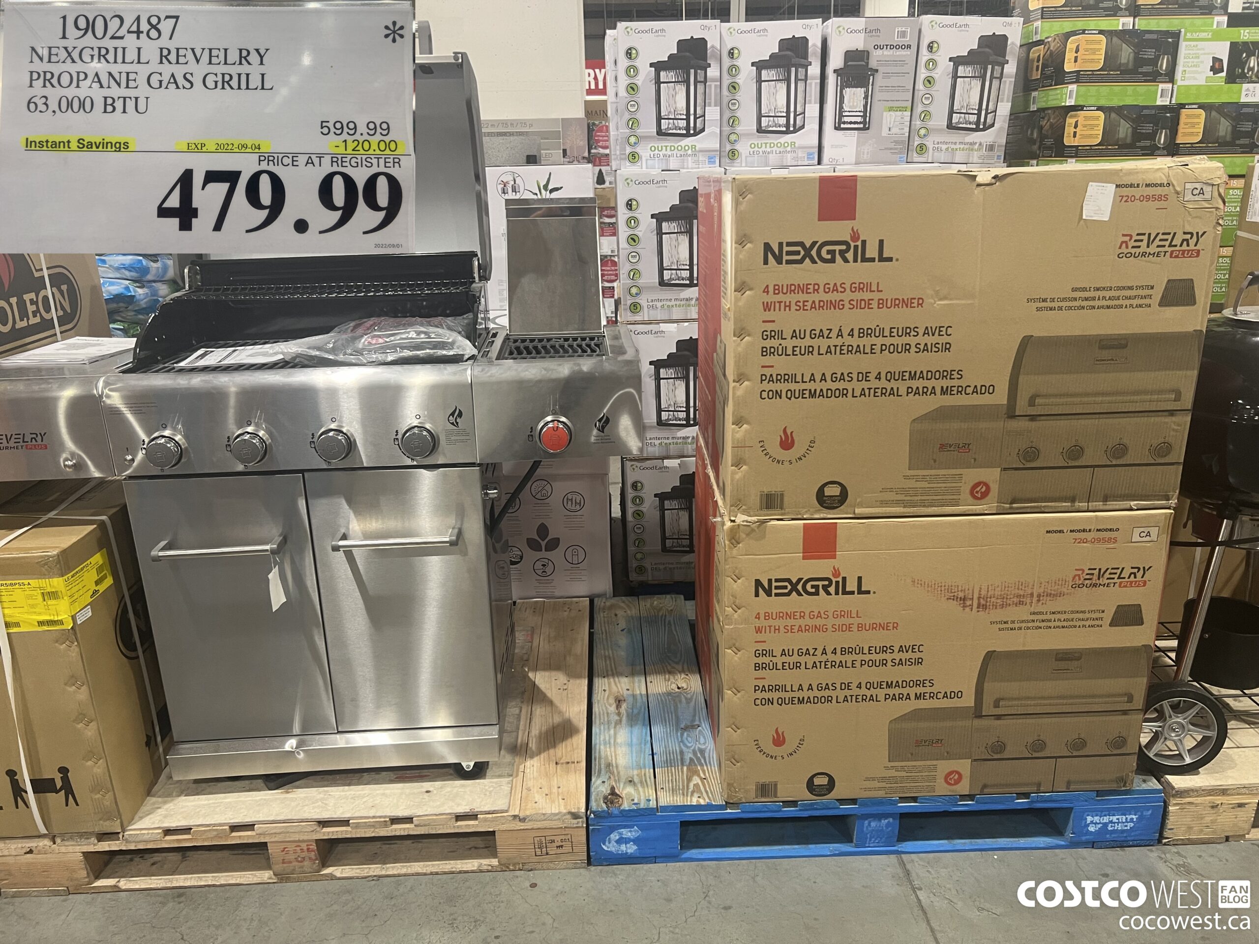 1902487 NEXGRILL REVELRY PROPANE GAS GRILL 63,000 BTU ($120.00 INSTANT SAVINGS EXPIRES ON 2022-09-04) $479.99