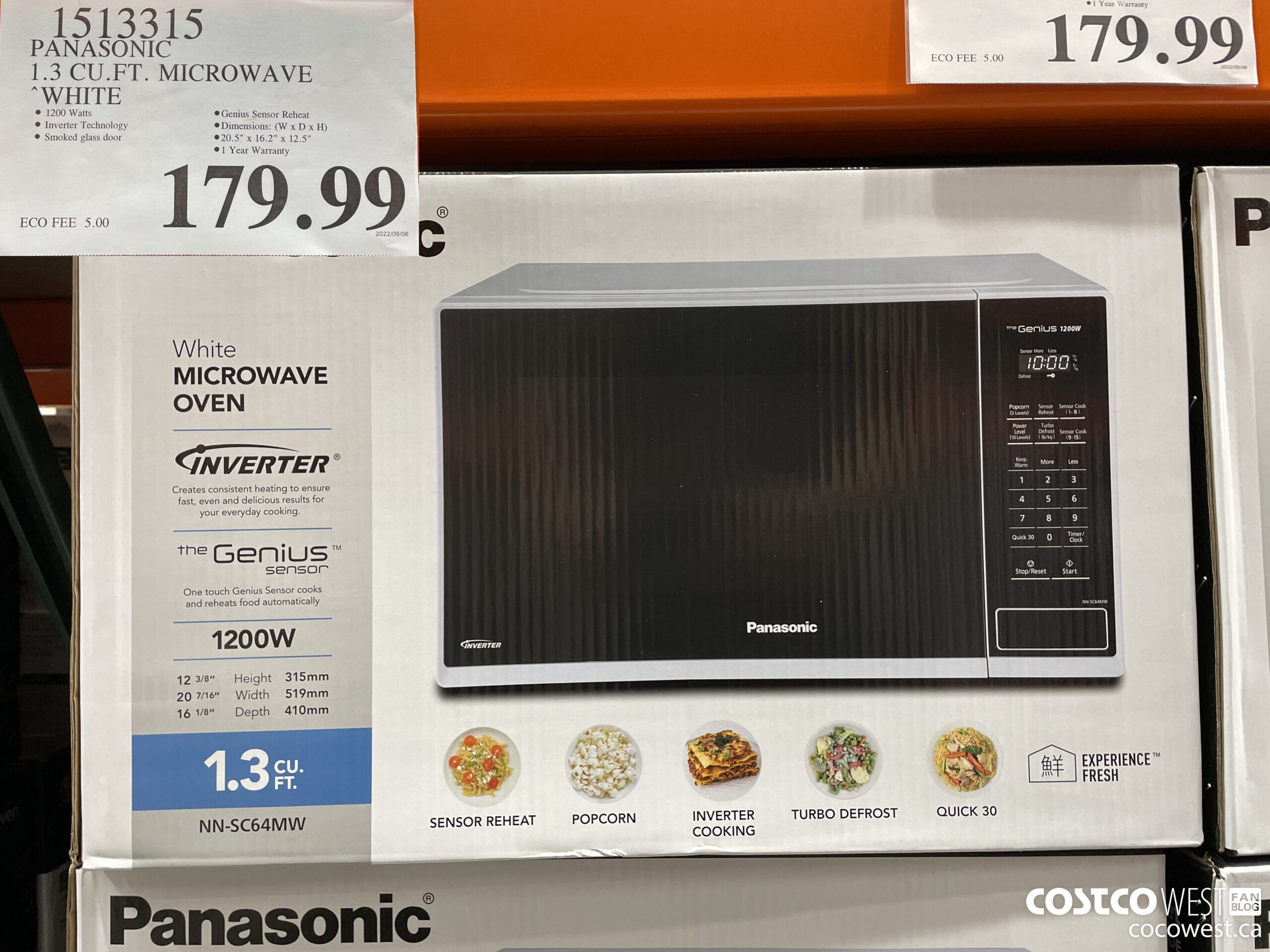 Costco Summer 2022 Superpost The Entire Kitchenware Small Appliances   PANASONIC 13 CUFT MICROWAVE WHITE 20220912 99236 Scaled 