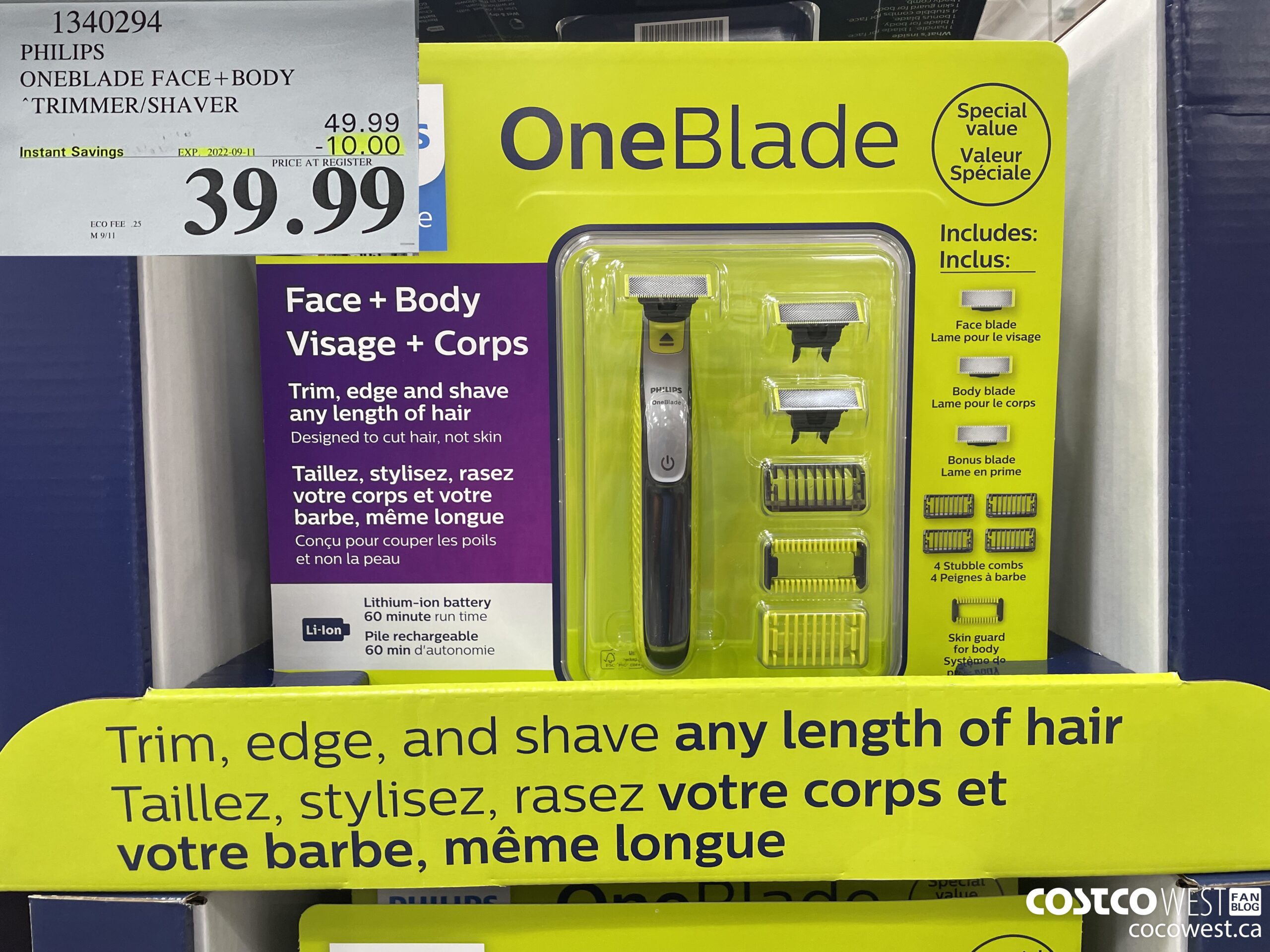 costco norelco oneblade