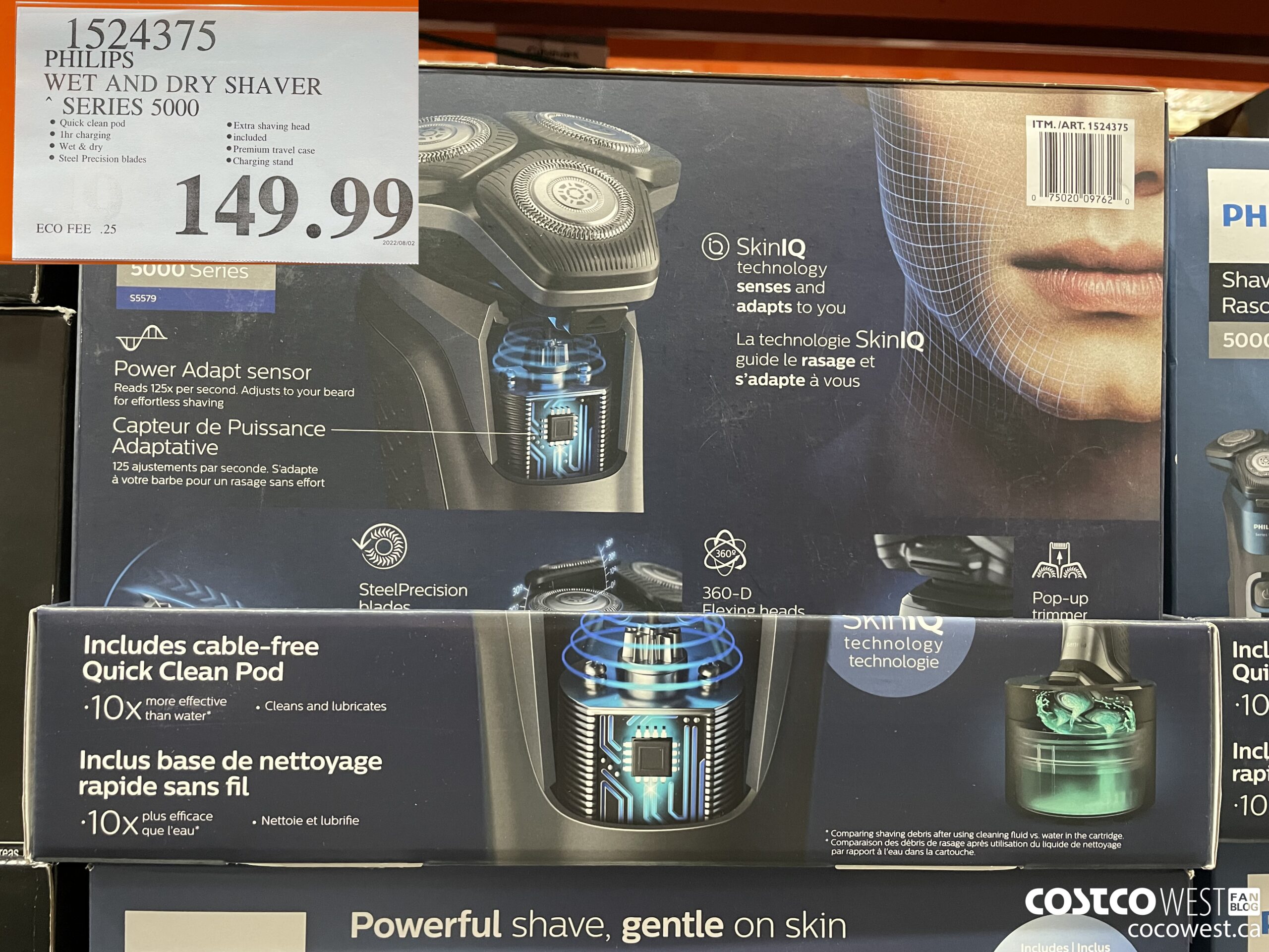 1524375 PHILIPS WET AND DRY SHAVER SERIES 5000 $149.99