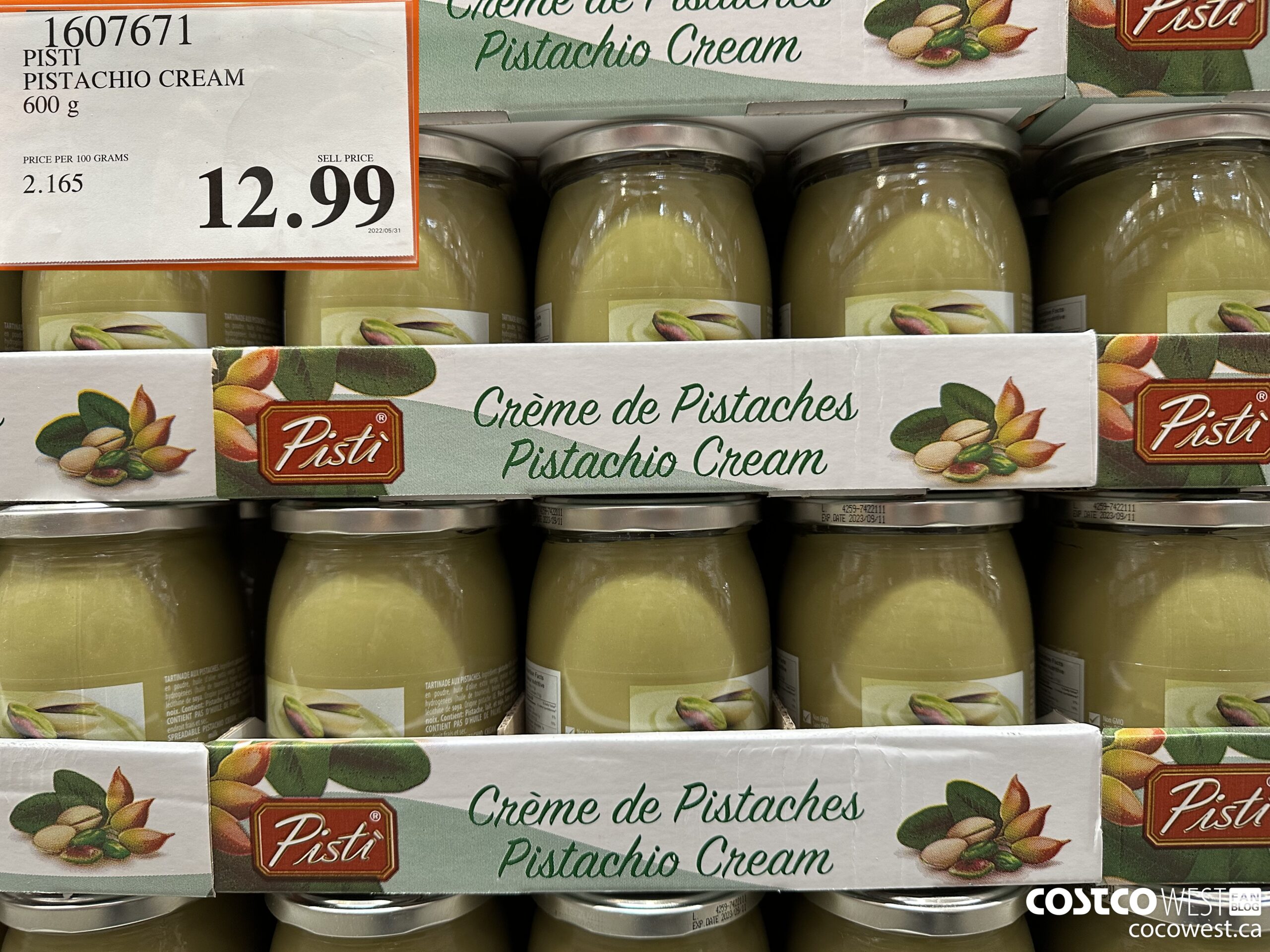 1607671 PISTI PISTACHIO CREAM 600 g  $12.99
