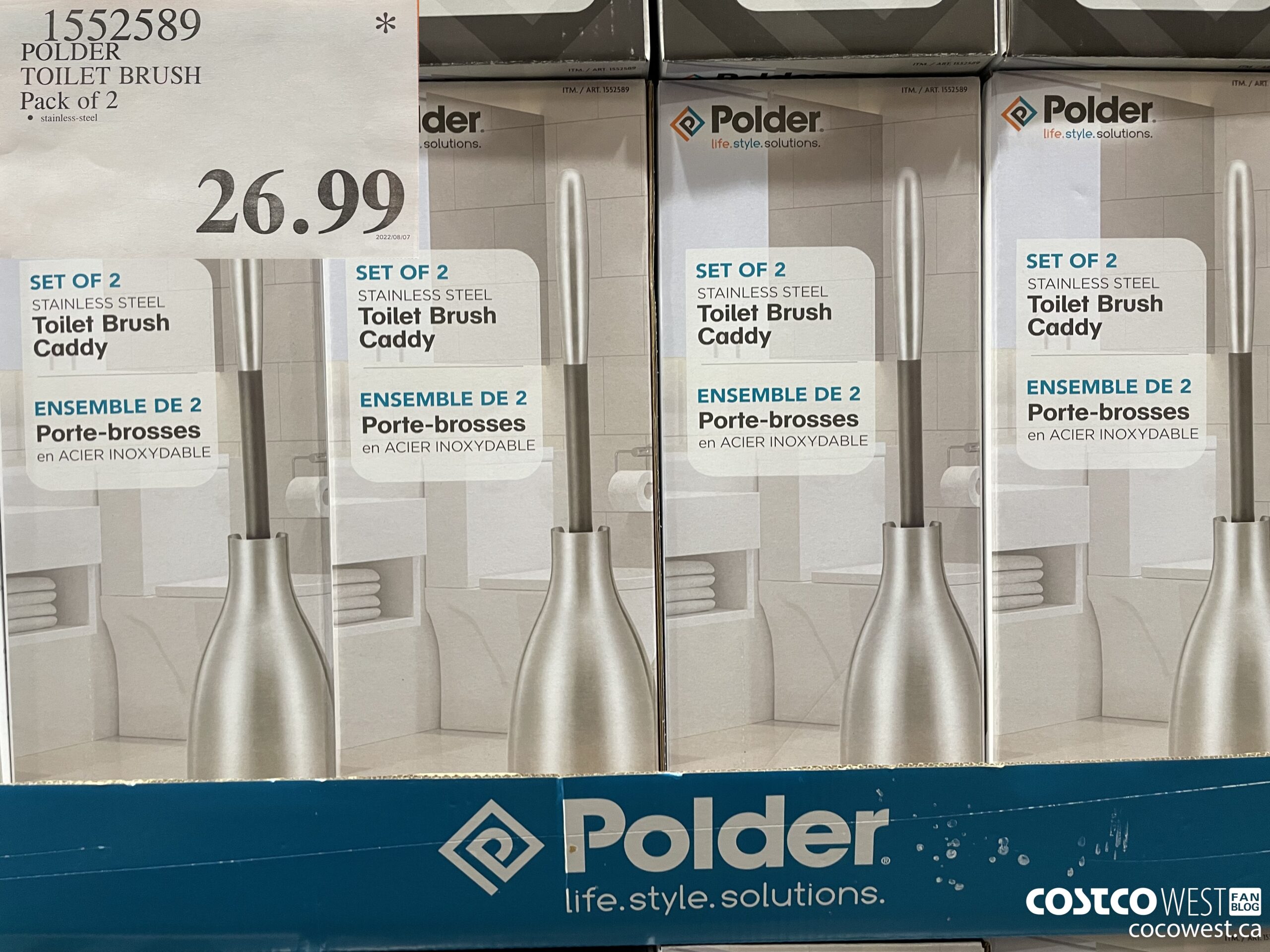 1552589 POLDER TOILET BRUSH PACK OF 2 $26.99