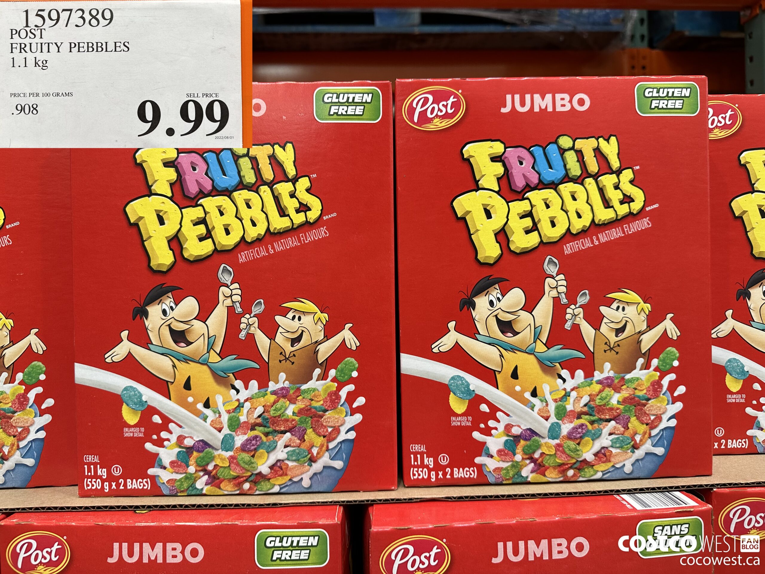1597389 POST FRUITY PEBBLES 1.1 KG $9.99