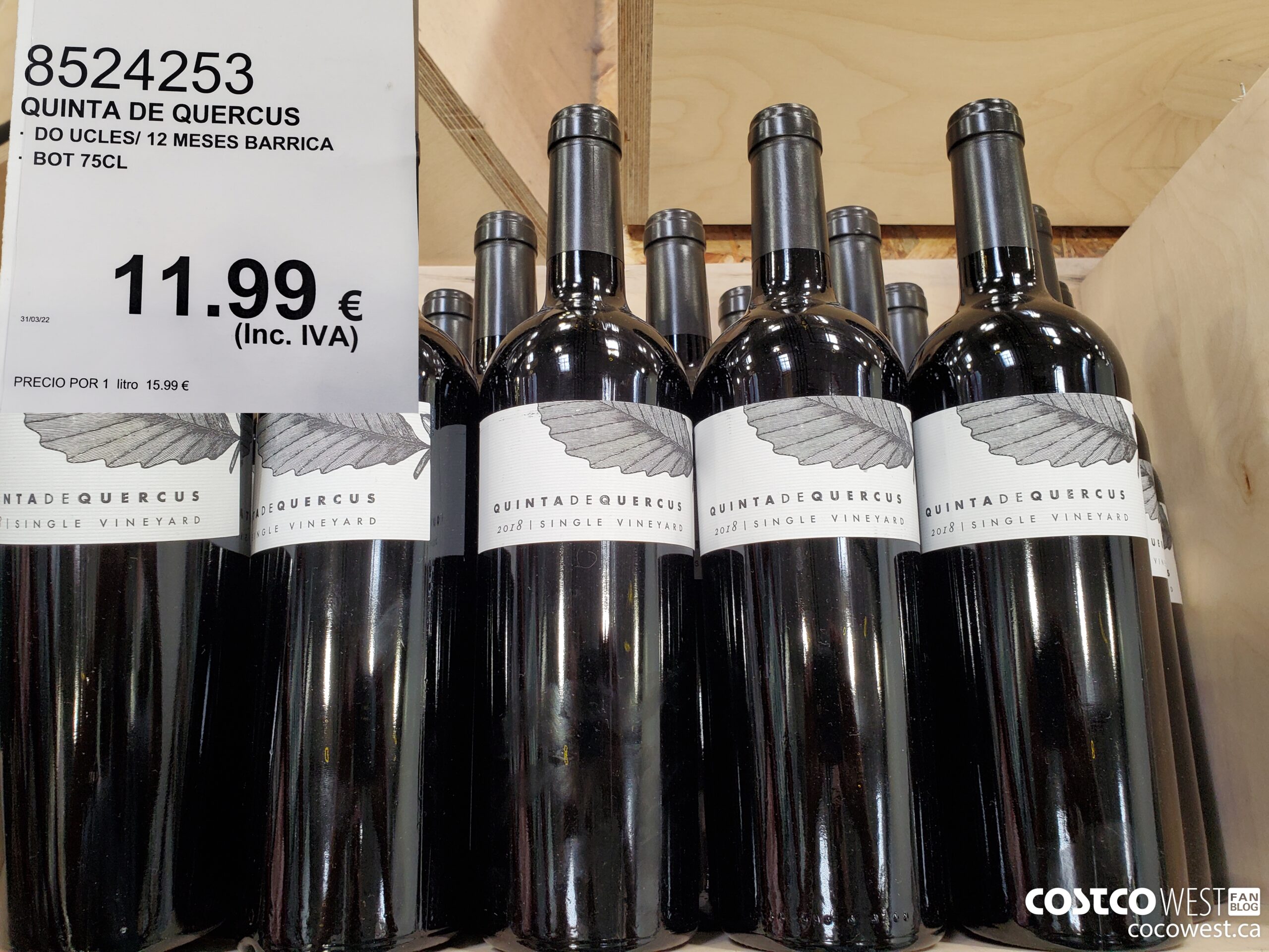 8524253 QUINTA DE QUERCUS DO UCLES / 12 MESES BARRICA BOT 75 CL $11.99