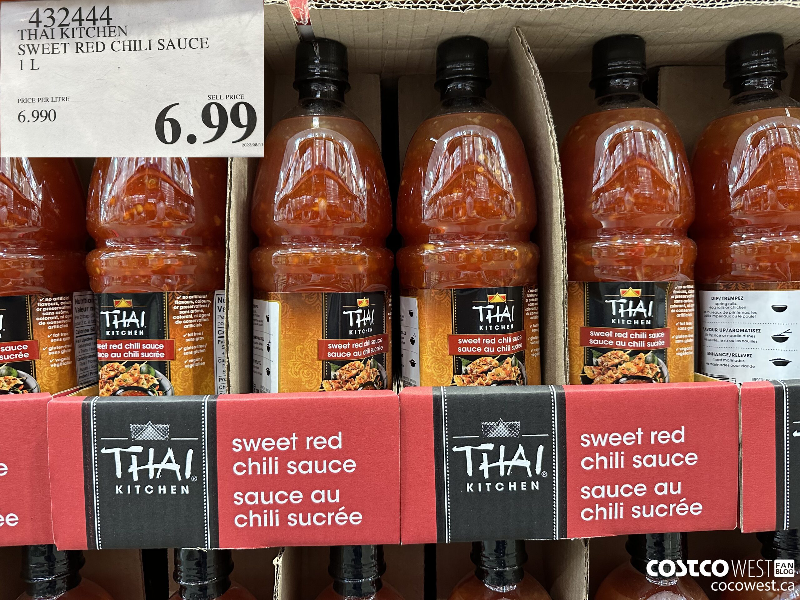 432444 THAI KITCHEN SWEET RED CHILI SAUCE 1L $6.99