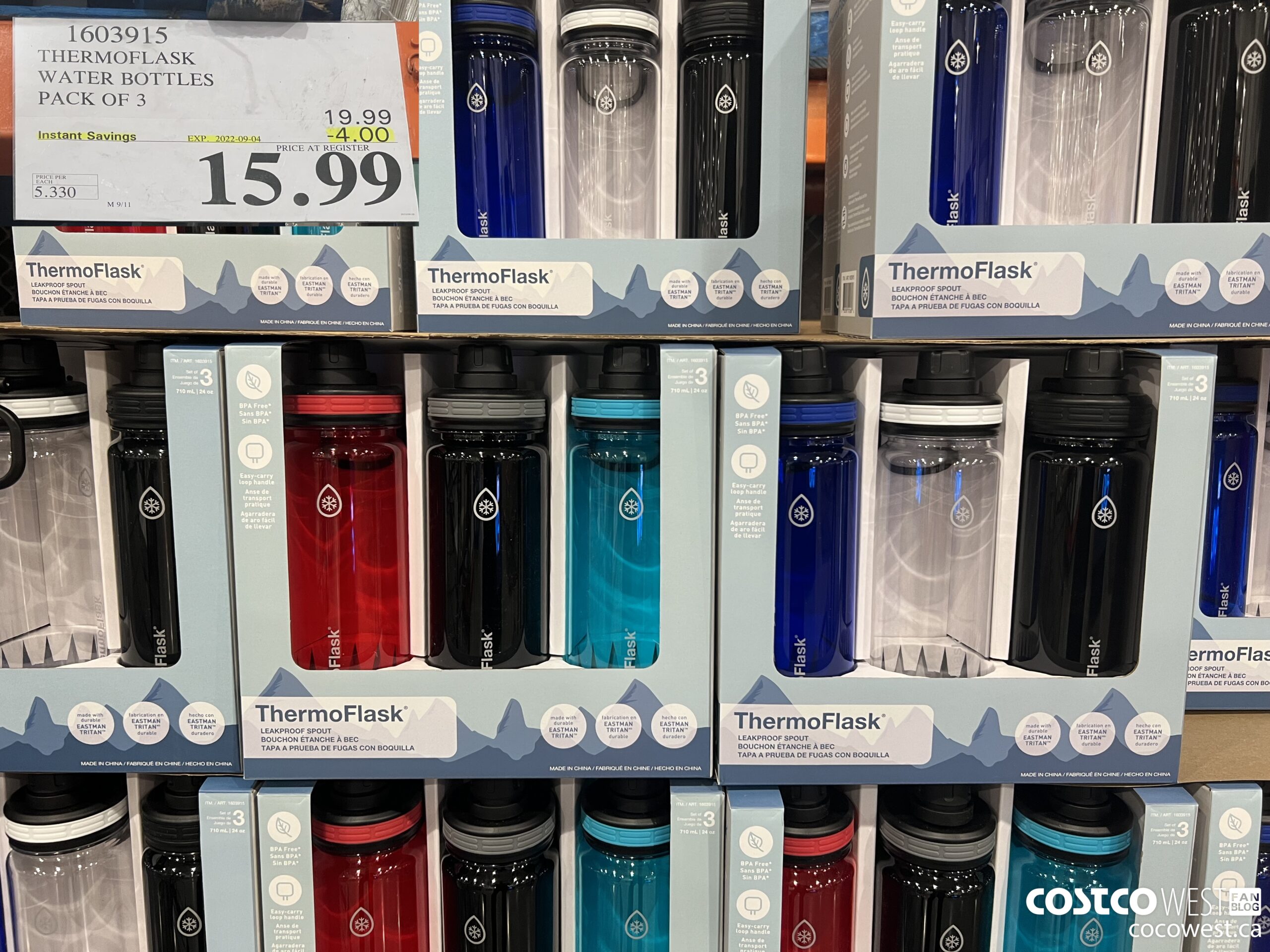 1603915 THERMOFLASK WATER BOTTLES PACK OF 3 ($4.00 INSTANT SAVINGS EXPIRES ON 2022-09-04) $15.99
