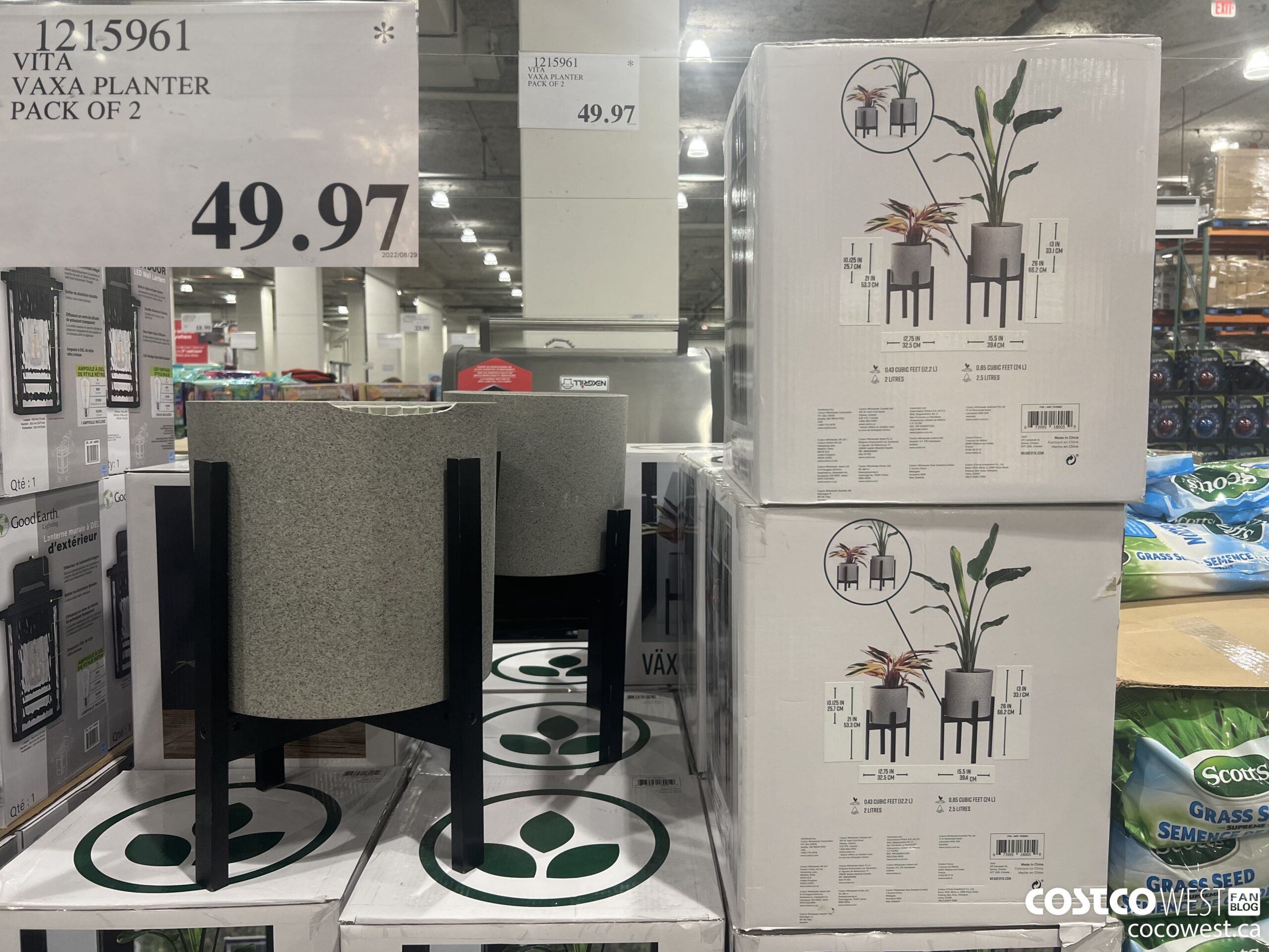 1215961 VITA VAXA PLANTER PACK OF 2 $49.97