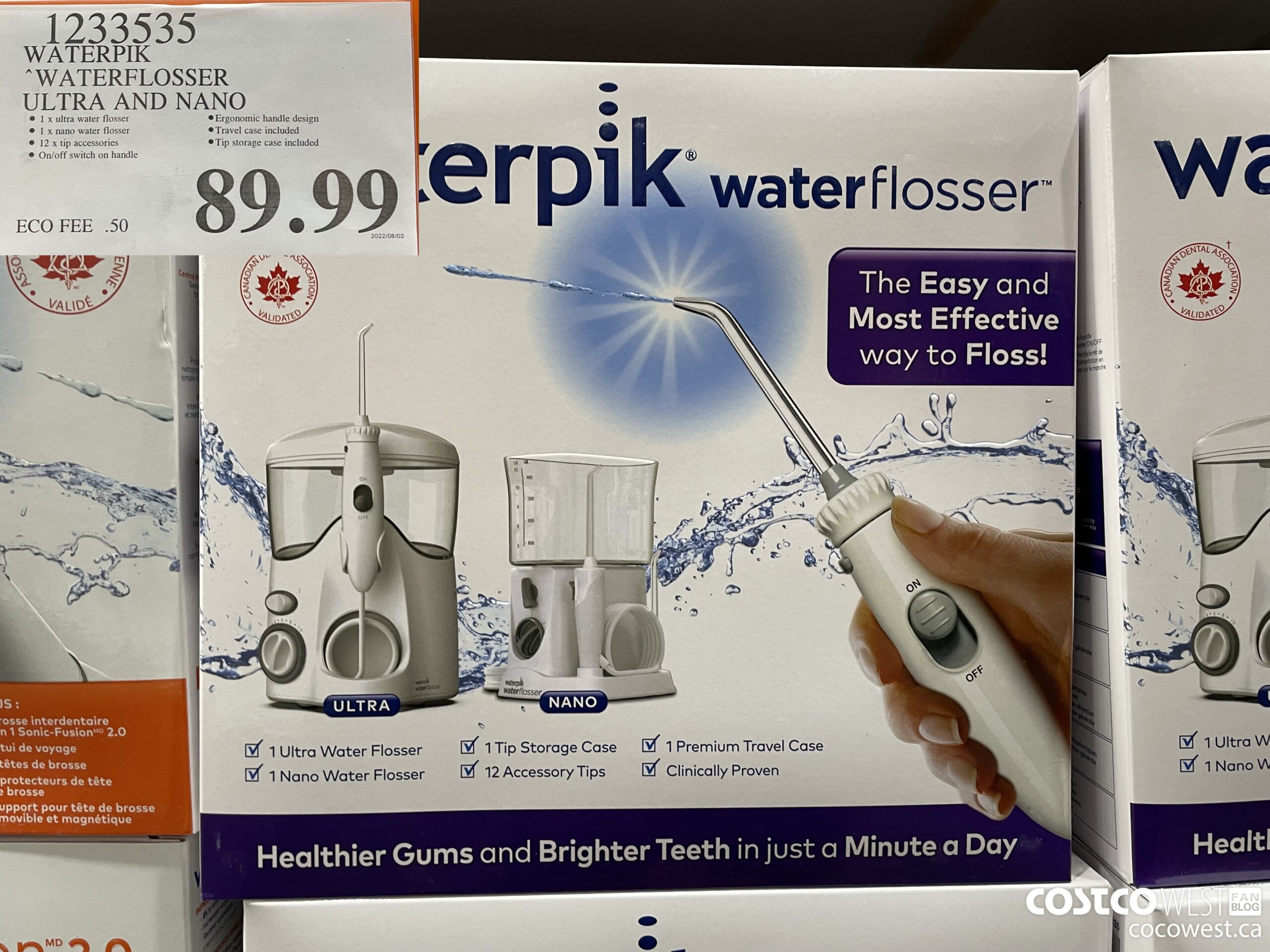 1233535 WATERPIK WATER FLOSSER ULTRA AND NANO $89.99