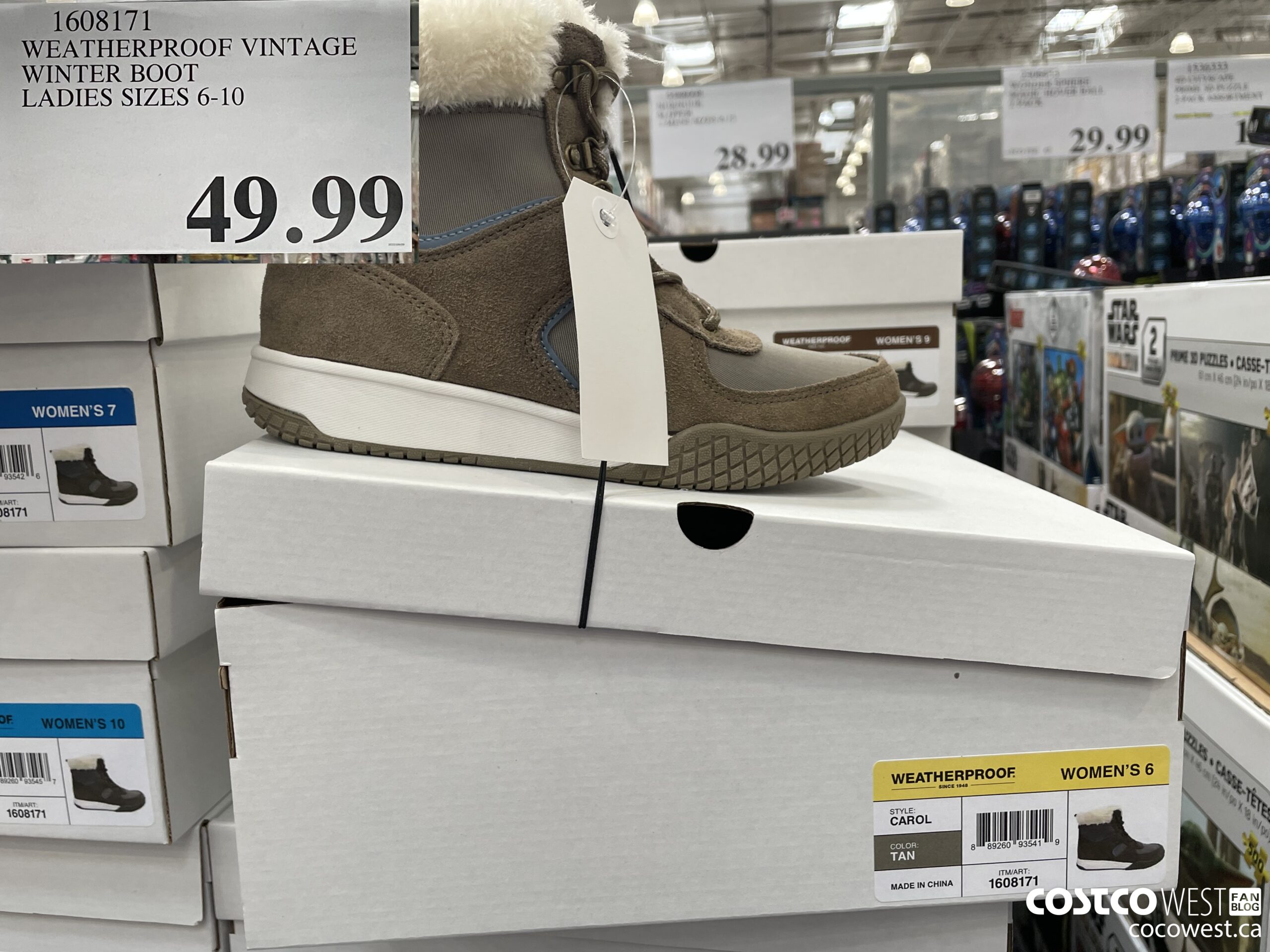 1608171 WEATHERPROOF VINTAGE WINTER BOOT LADIES SIZES 6-10  $49.99