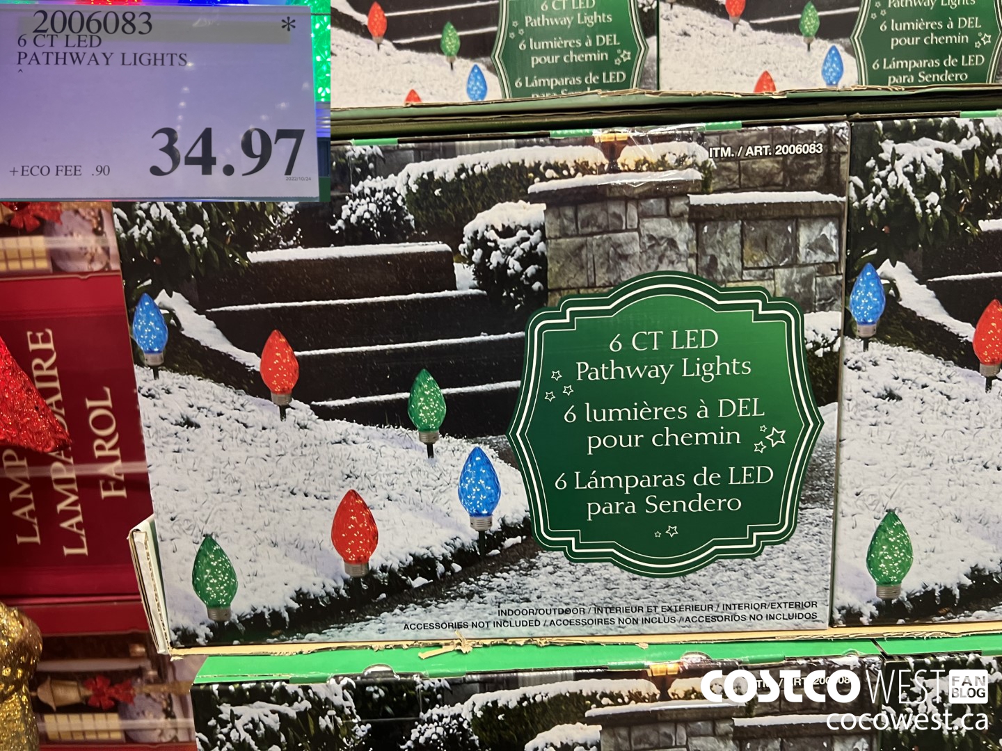 2006083 6 CT LED PATHWAY LIGHTS $34.97