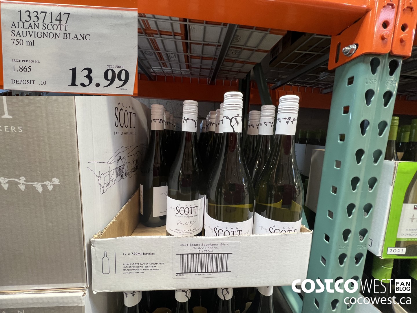 1337147 ALLAN SCOTT SAUVIGNON BLANC 750 ML $13.99