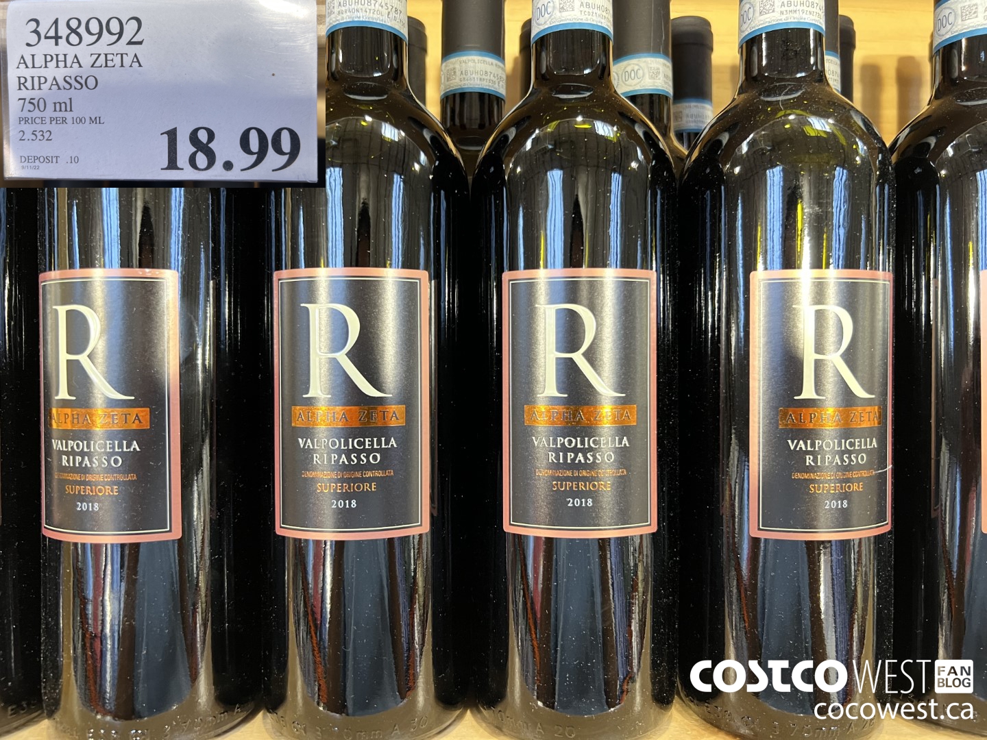 348992 ALPHA ZETA RIPASSO 750 ML $18.99