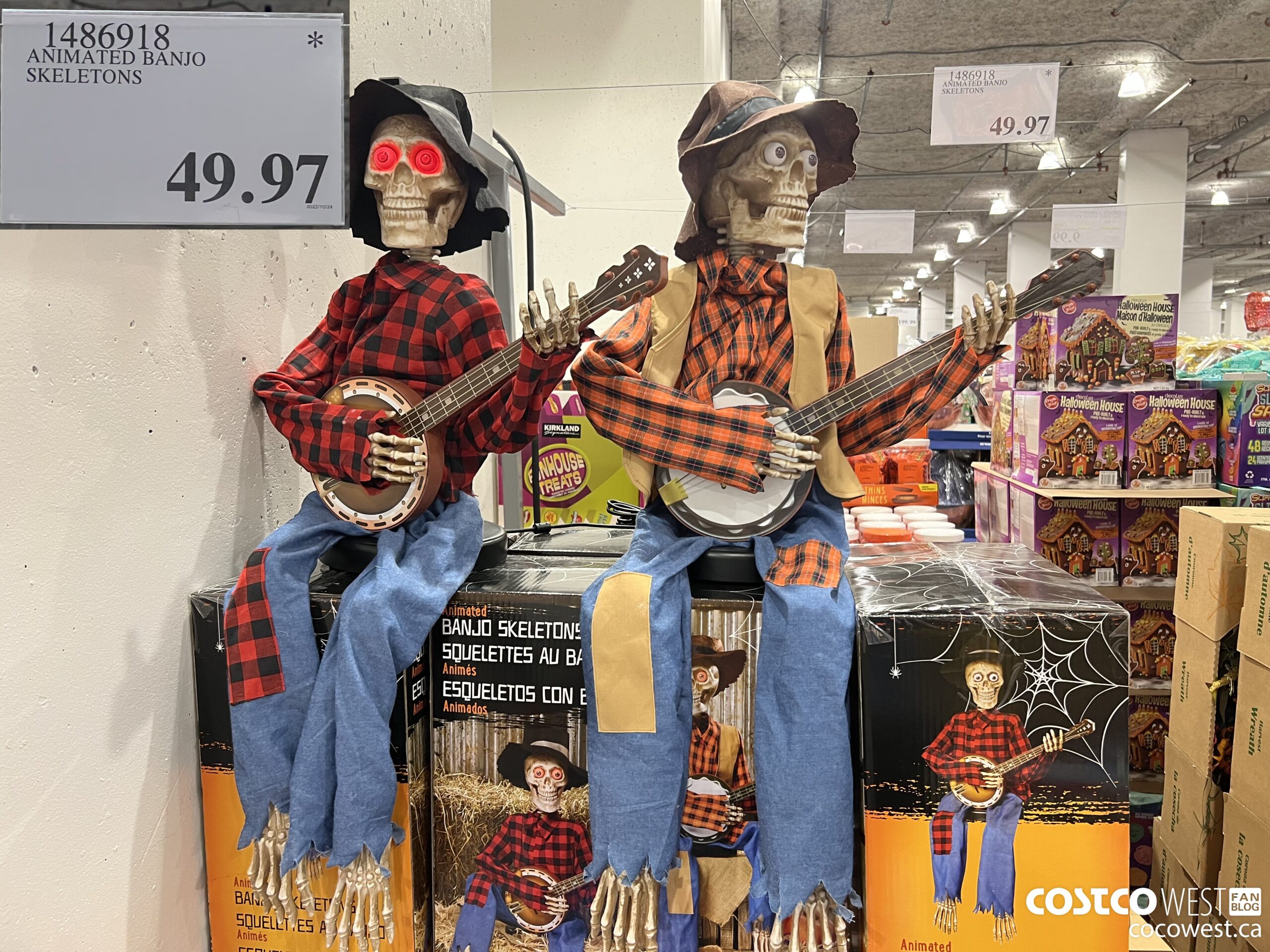 1486918 ANIMATED BANJO SKELETONS $49.97