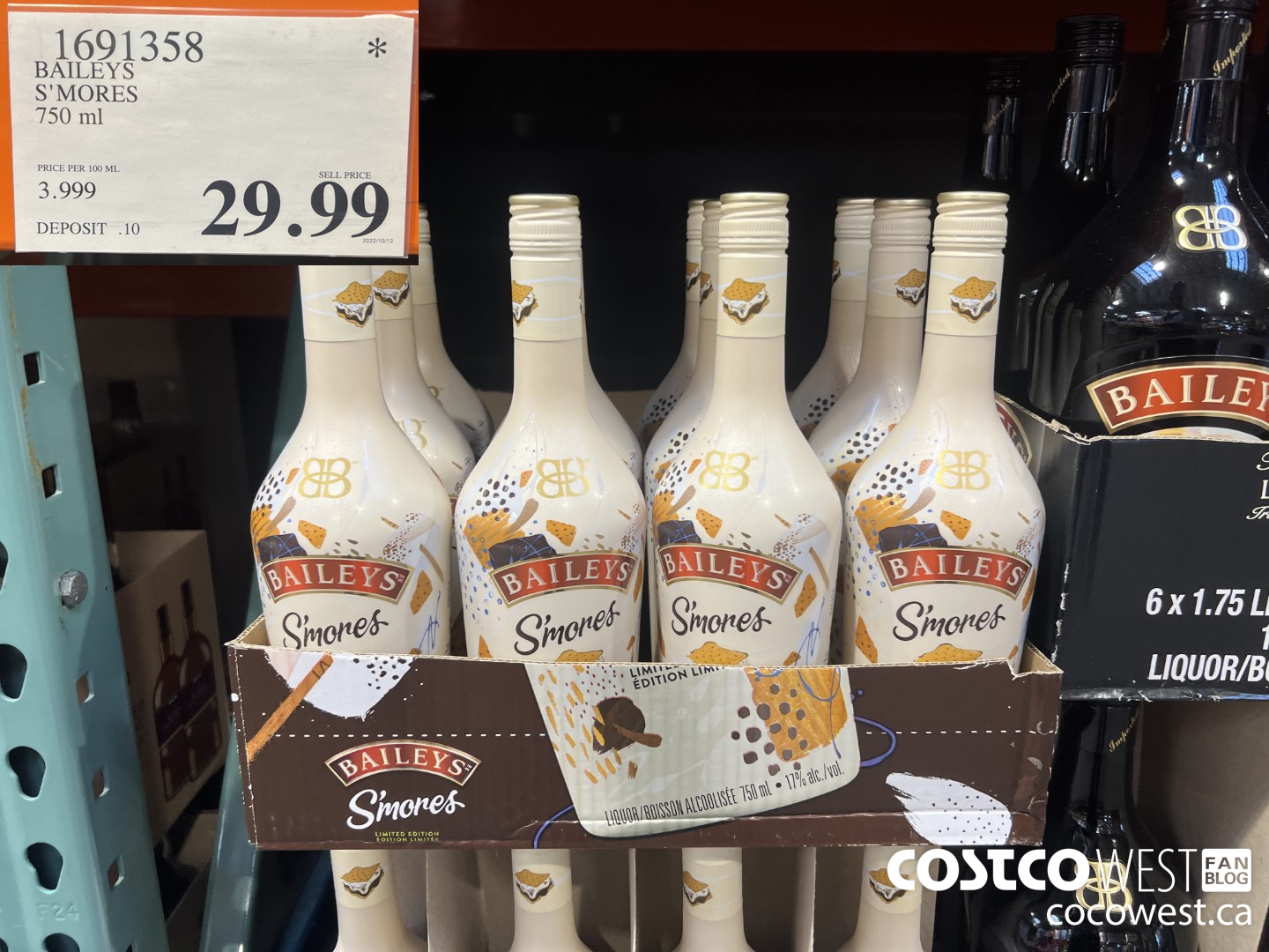 161358 BAILEY'S S'MORES 750 ML $29.99