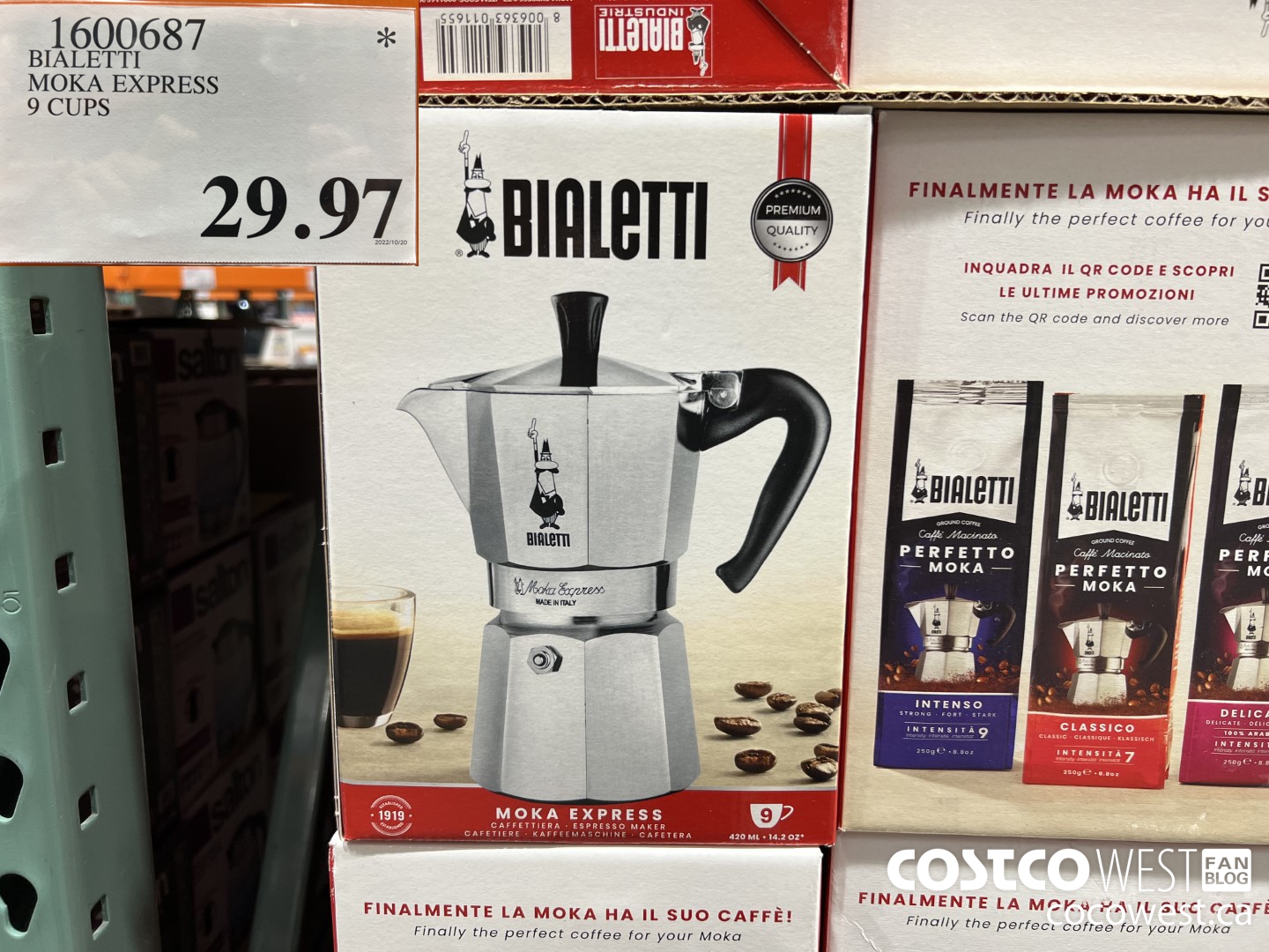 1600687 BIALETTI MOKA EXPRESS 9 CUPS $29.97