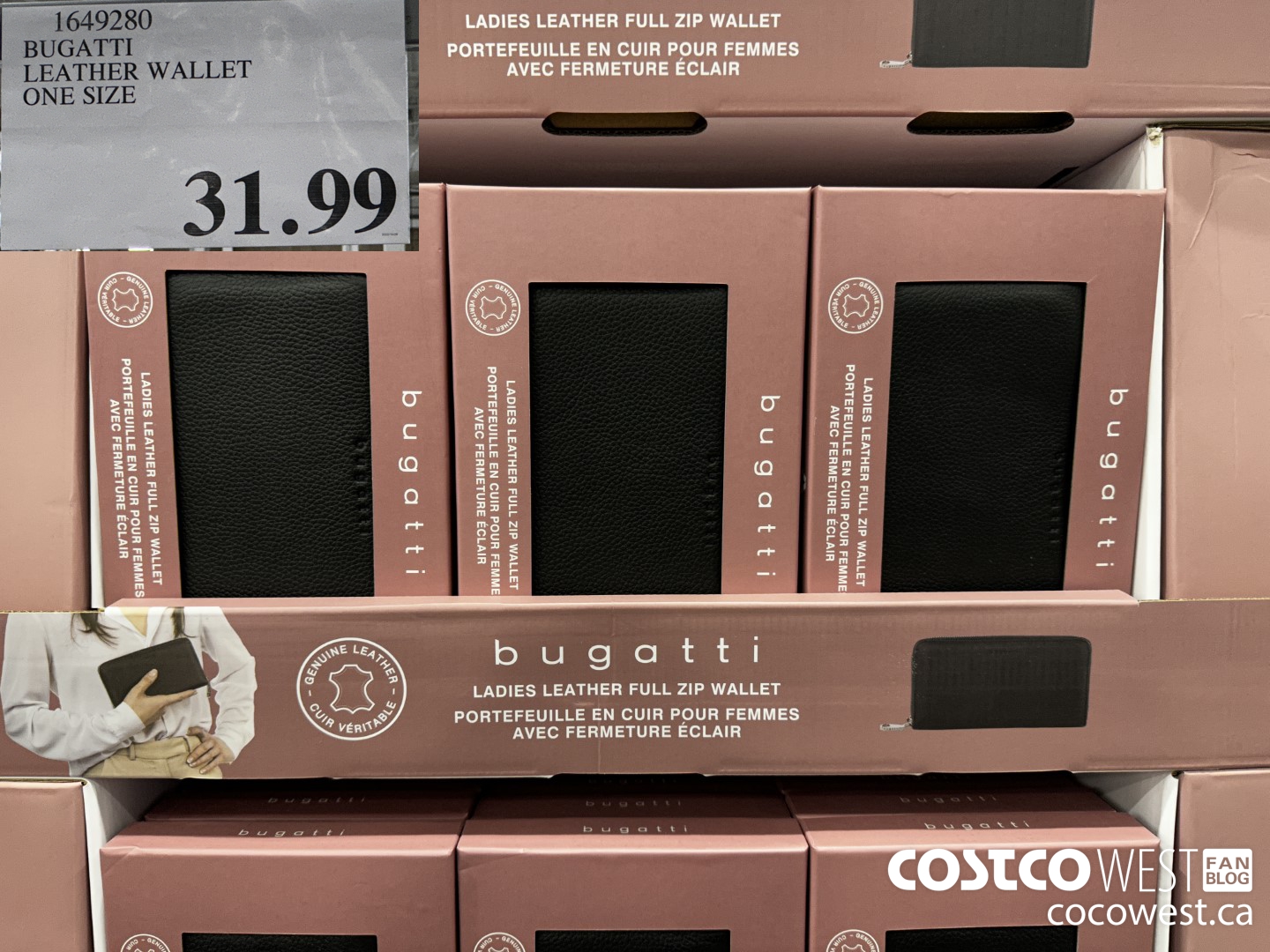 1649280 BUGATTI LEATHER WALLET ONE SIZE $31.99