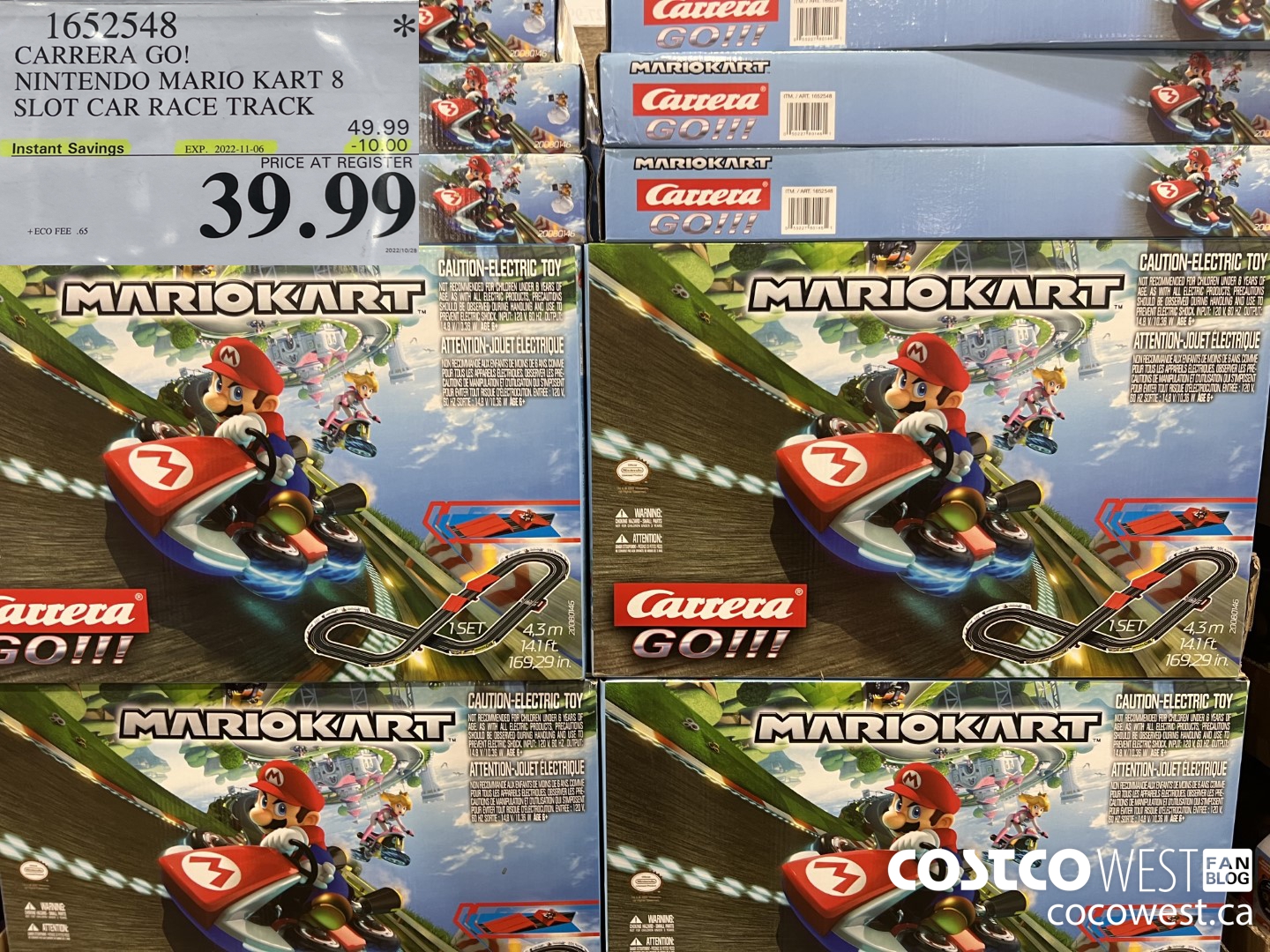 1652548 CARRERA GO! NINTENDO NARIO KART 8 SLOT CAR RACE TRACK ($10.00 INSTANT SAVINGS EXPIRES ON 2022-11-06) $39.99