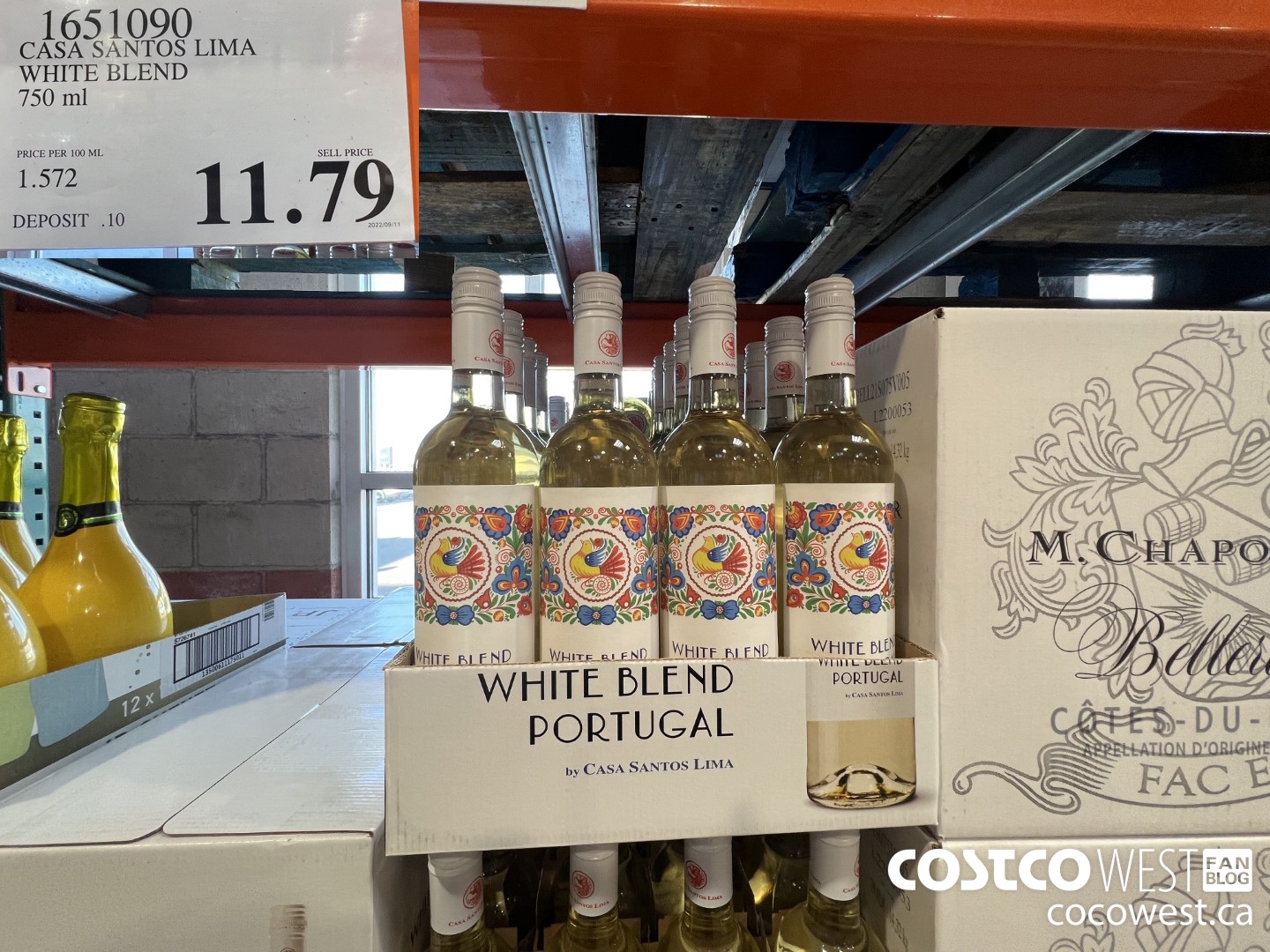 1651090 CASA SANTOS LIMA WHITE BLEND 750 ML $11.79