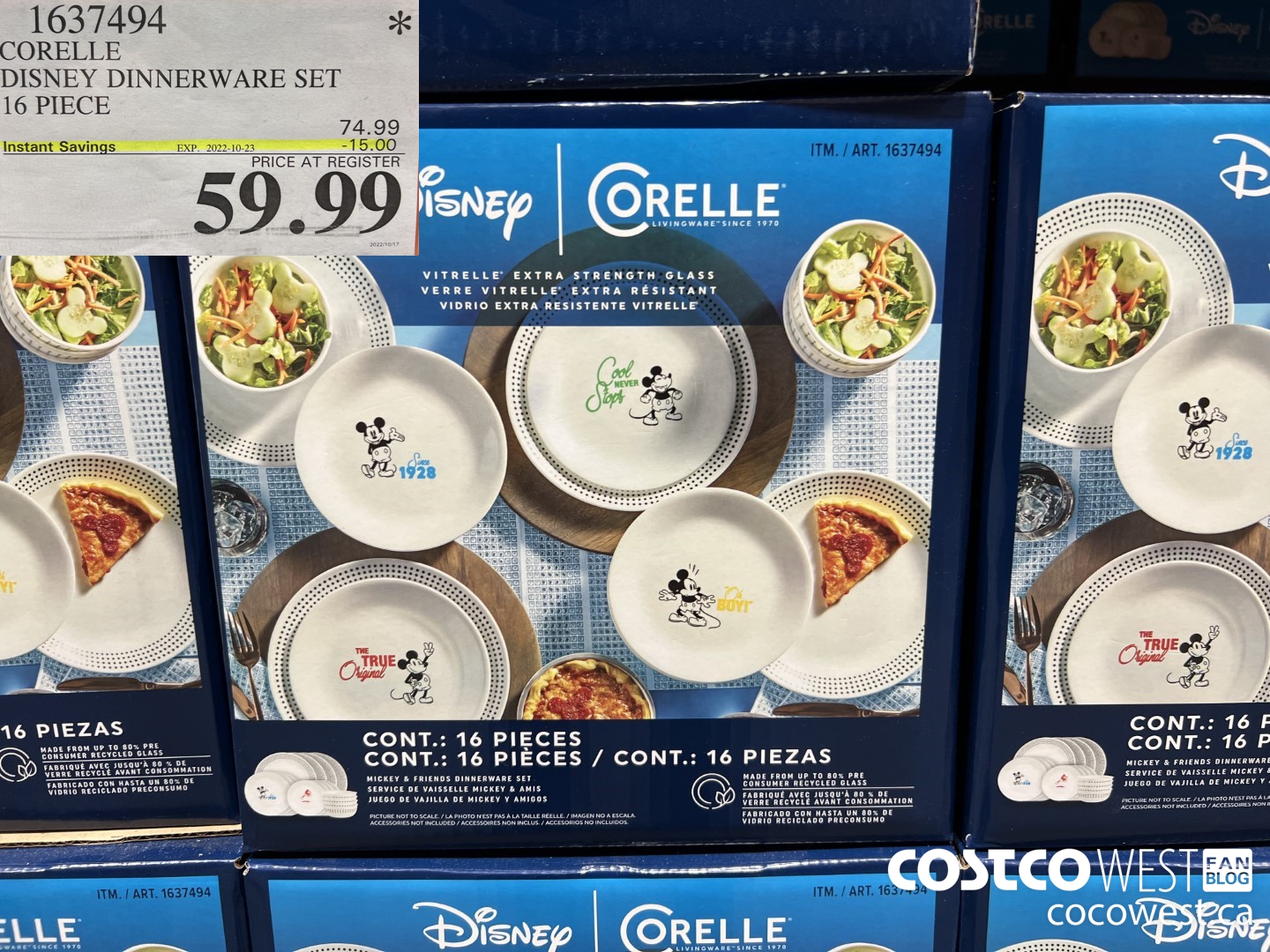 Disney Corelle 16-Piece Dinnerware Set Only $29.97 at Costco