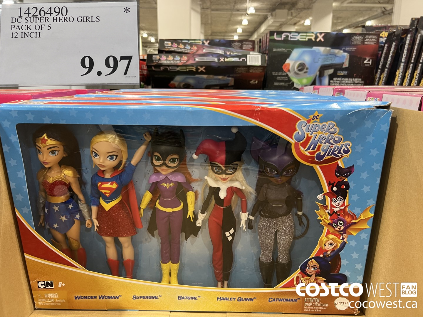 1426490 DC SUPER HERO GIRLS PACK OF 5 12 INCH $9.97