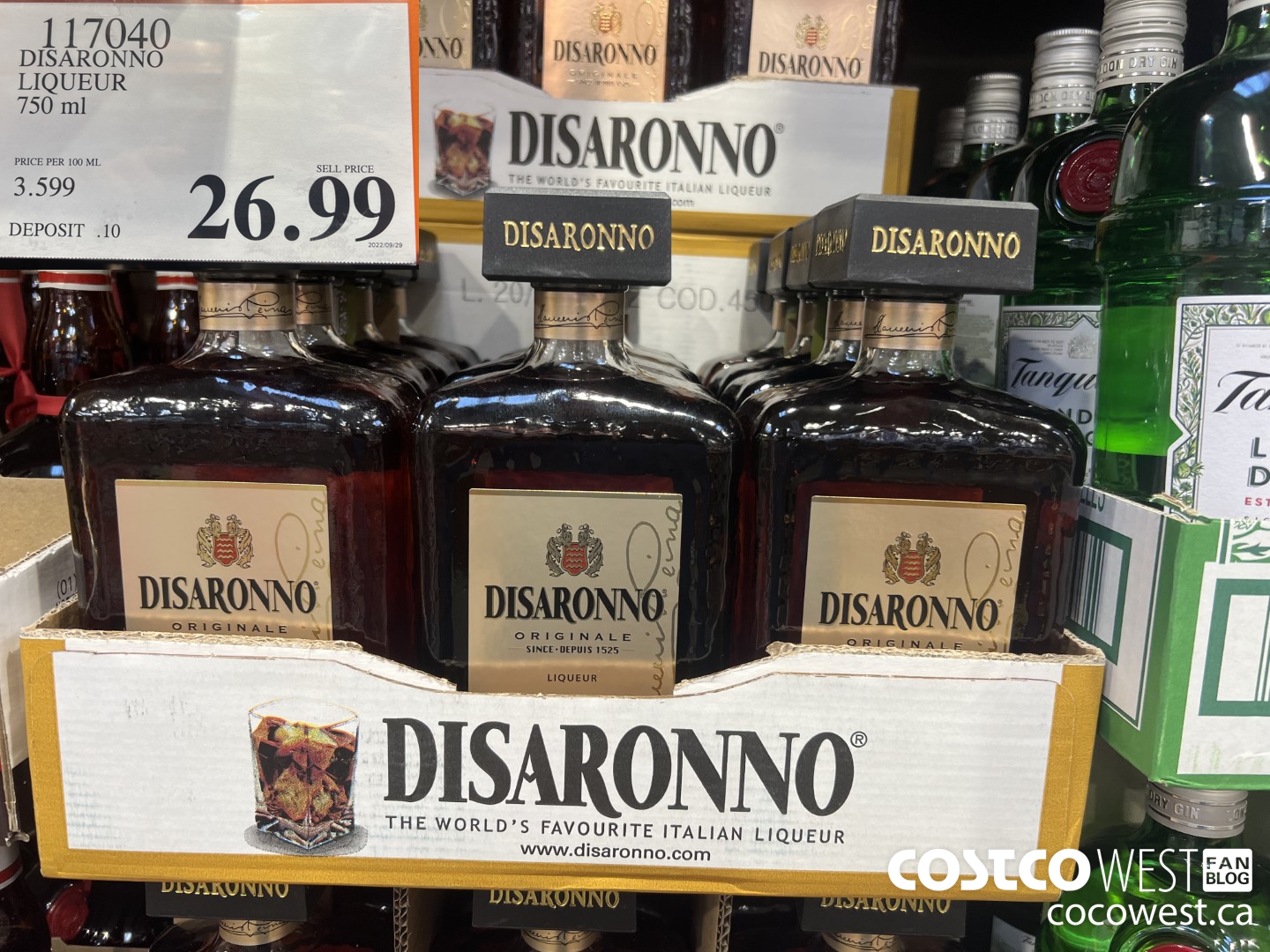 117040 DISARONNO LIQUEUR 750 ML $26.99