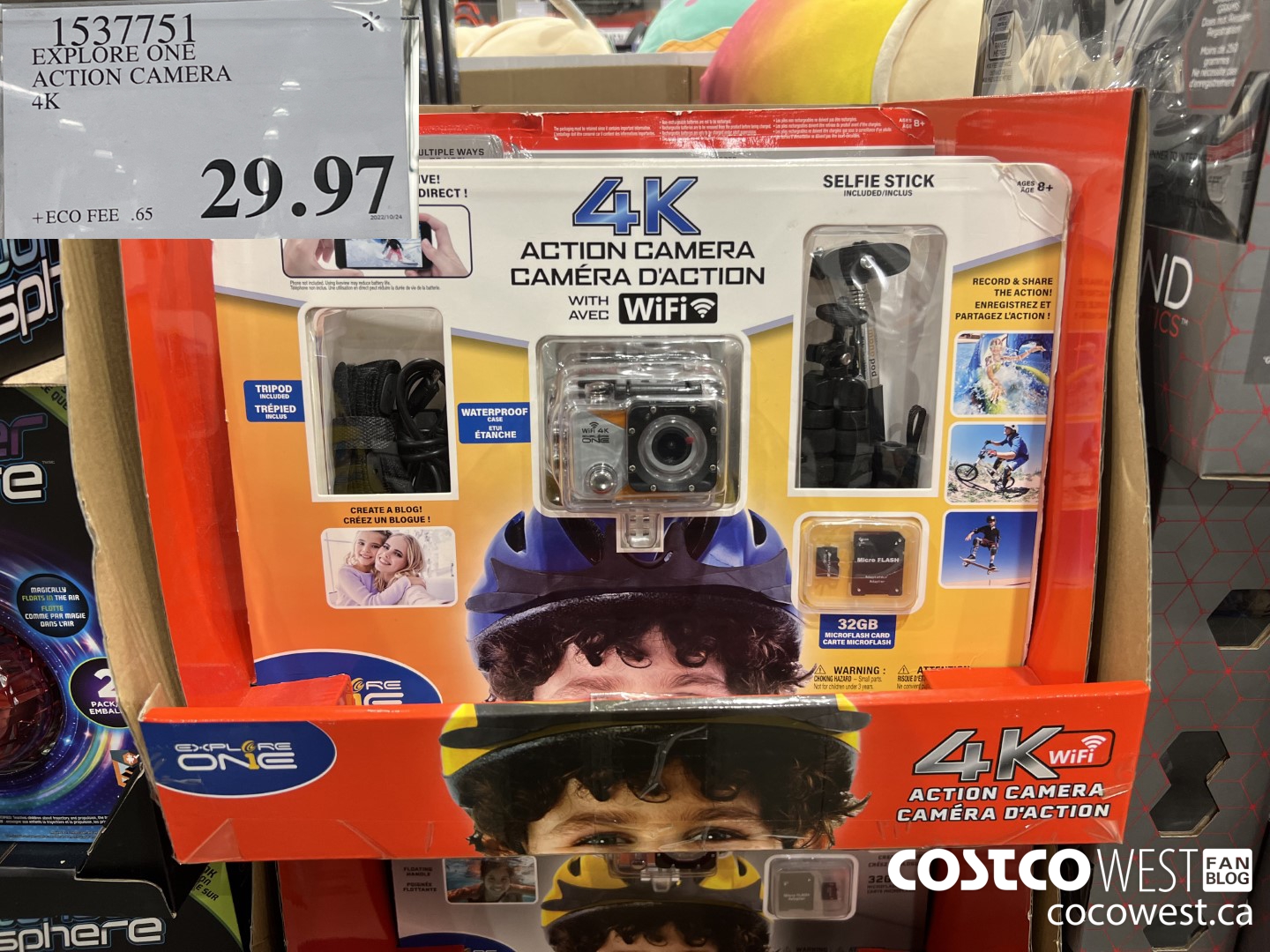 1537751 EXPLORE ONE ACTION CAMERA 4K $29.97