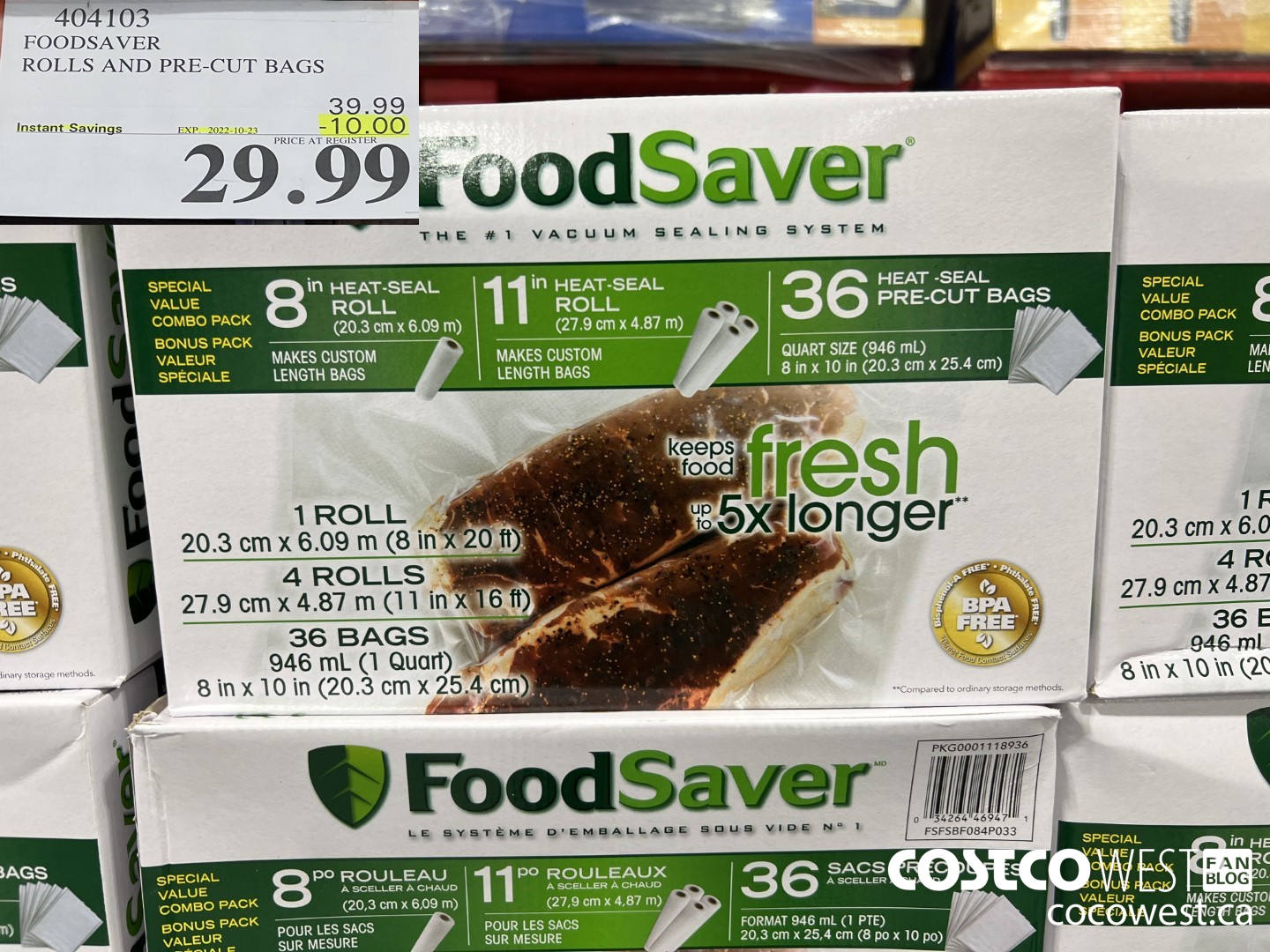 Costco Sale Item Review Kirkland Signature Vacuum Sealing Bags Variety Pack  VS Food Saver Comparison  YouTube