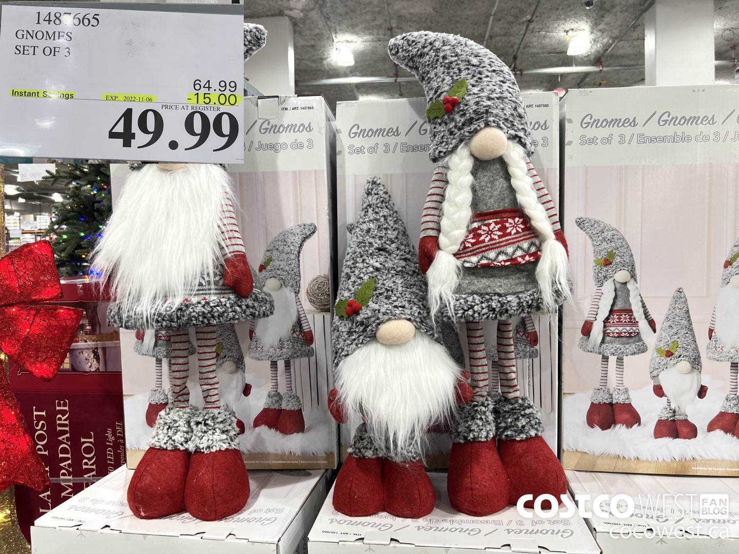 1487665 GNOMES SET OF 3  ($15.00 INSTANT SAVINGS EXPIRES ON 2022-11-06) $49.99