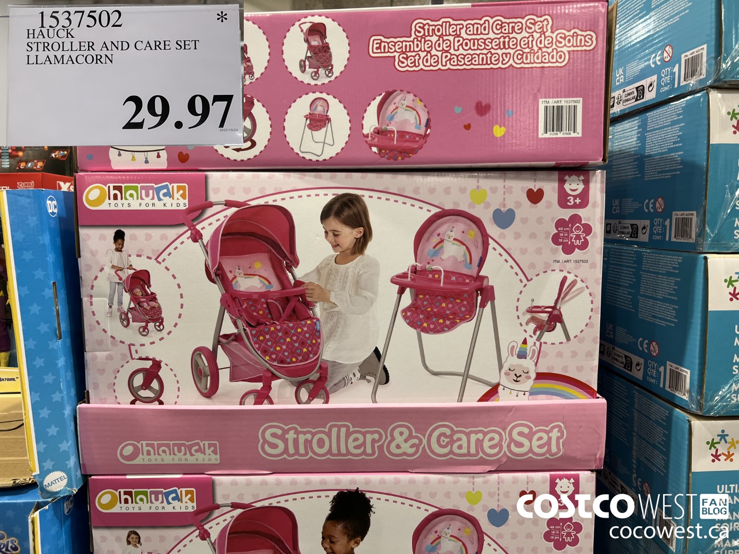 1537502 HAUCK STROLLER AND CARE SET LLAMACORN  $29.97