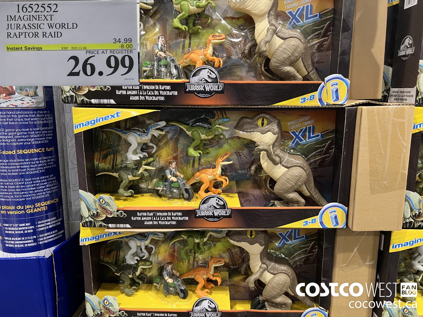1652552 IMAGINEXT JURASSIC WORLD RAPTOR RAID  ($8.00 INSTANT SAVINGS EXPIRES ON 2022-11-06) $26.99