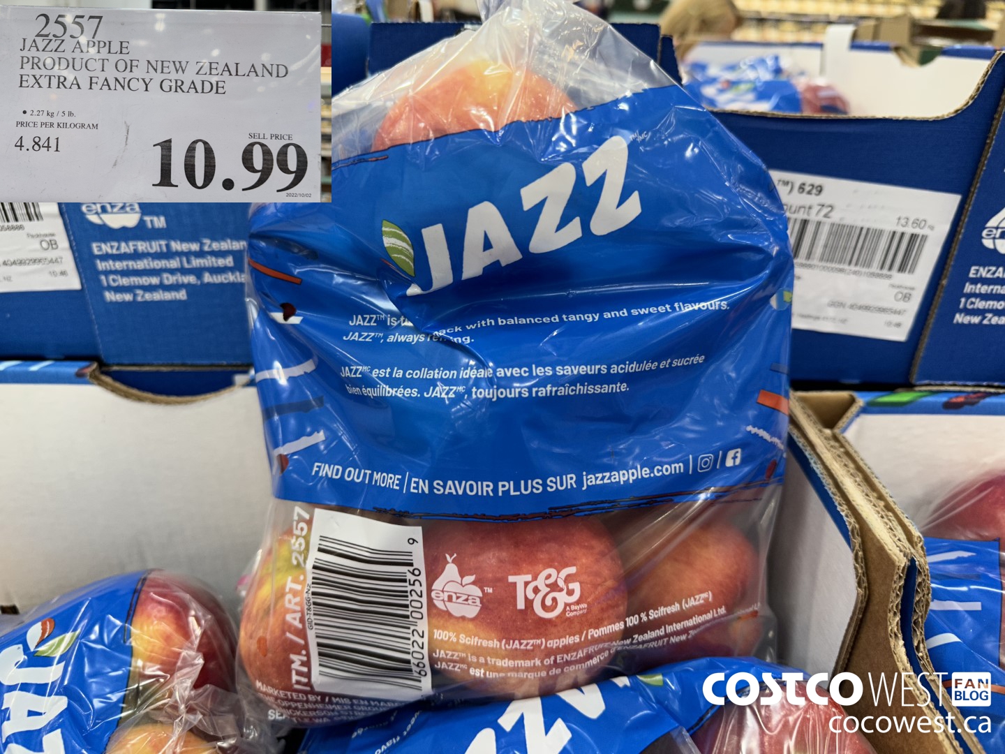 2557 JAZZ APPLE PRODUCT OF NEW ZEALAND EXTRA FANCY GRADE $10.99