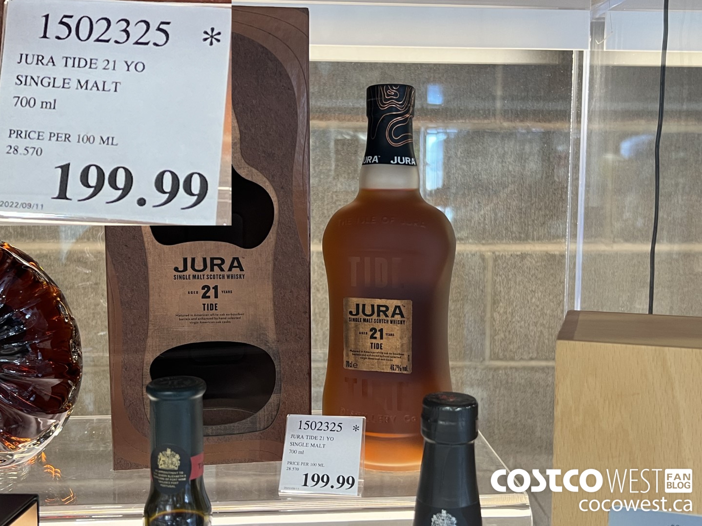 1502325 JURA TIDE 21 YO SINGLE MALT 700 ML $199.99