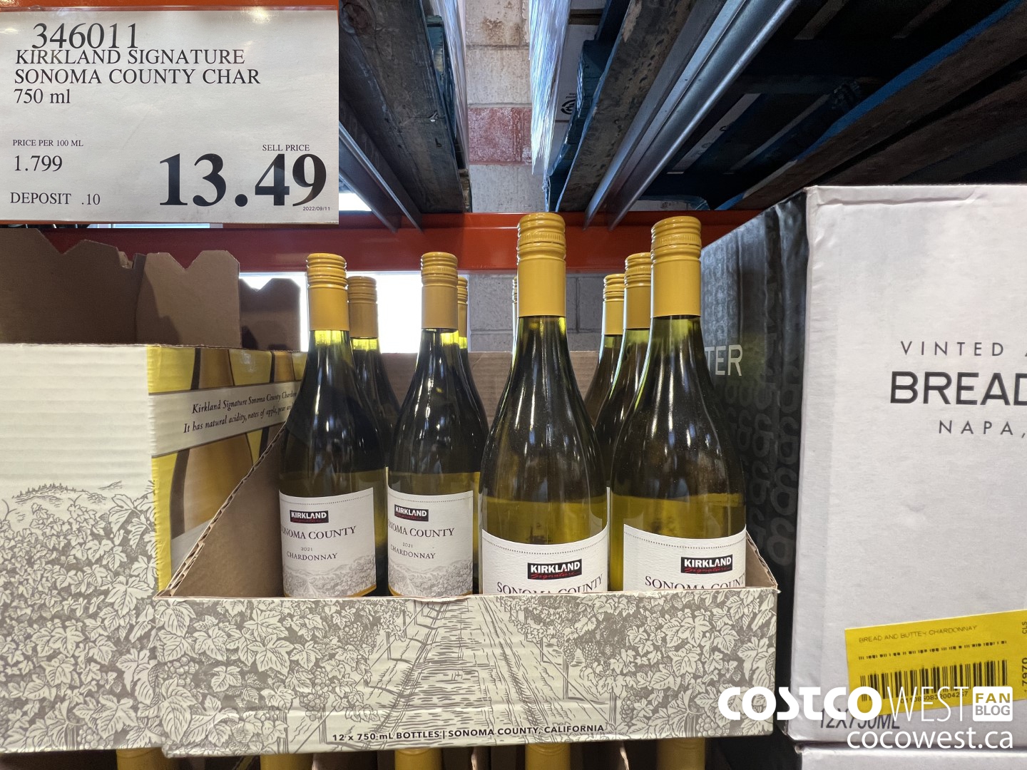 346011 KIRKLAND SIGNATURE SONOMA COUNTRY CHAR 750 ML $13.49
