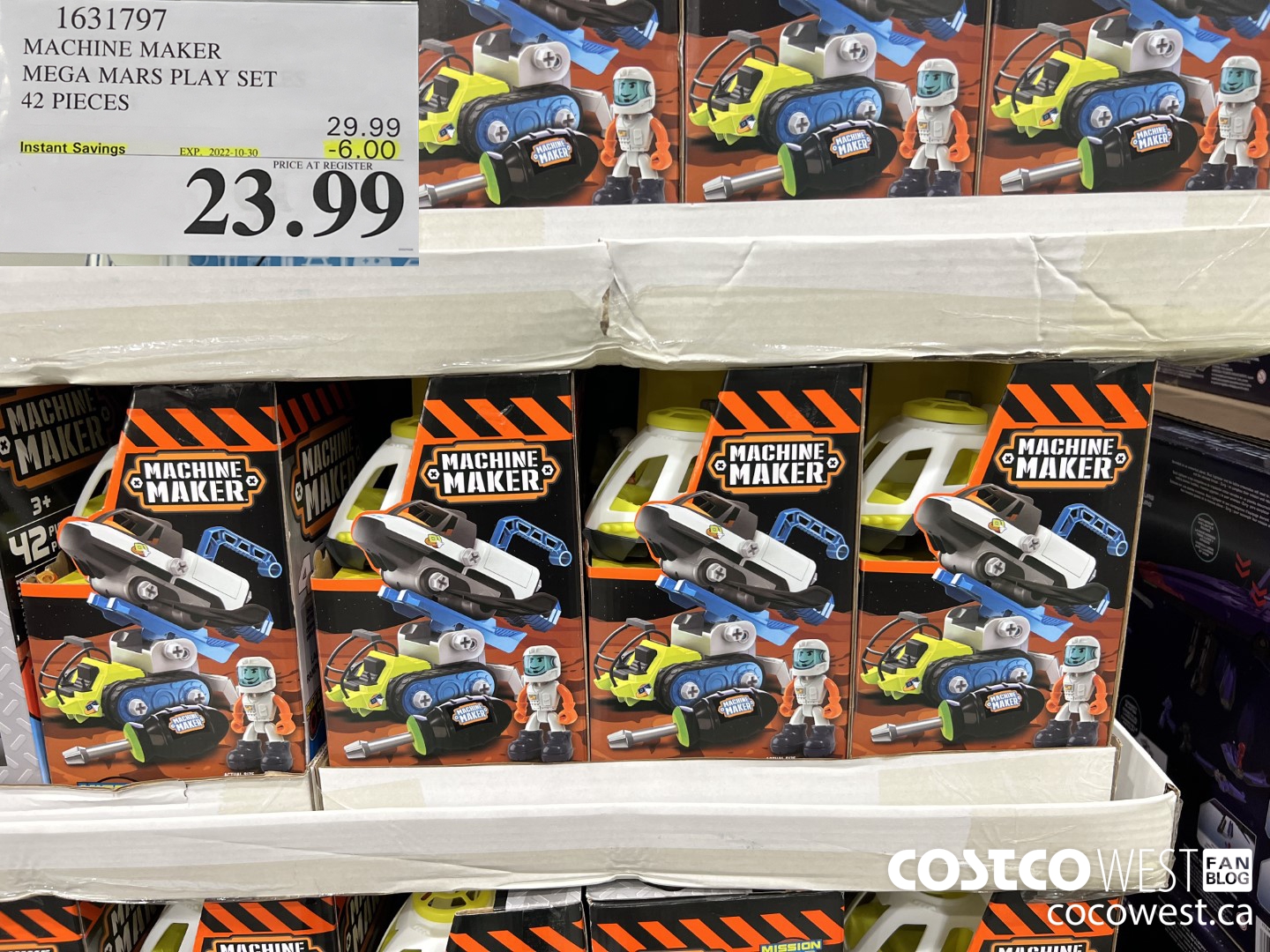 1631797 MACHINE MAKER MEGA MARS PLAY SET 42 PIECES  ($6.00 INSTANT SAVINGS EXPIRES ON 2022-10-30) $23.99