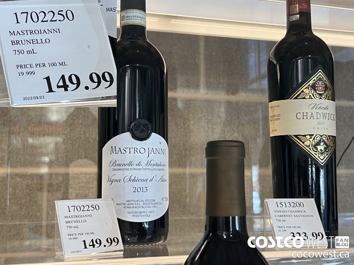 1702250 MASTROJANNI BRUNELLO 750 ML $149.99