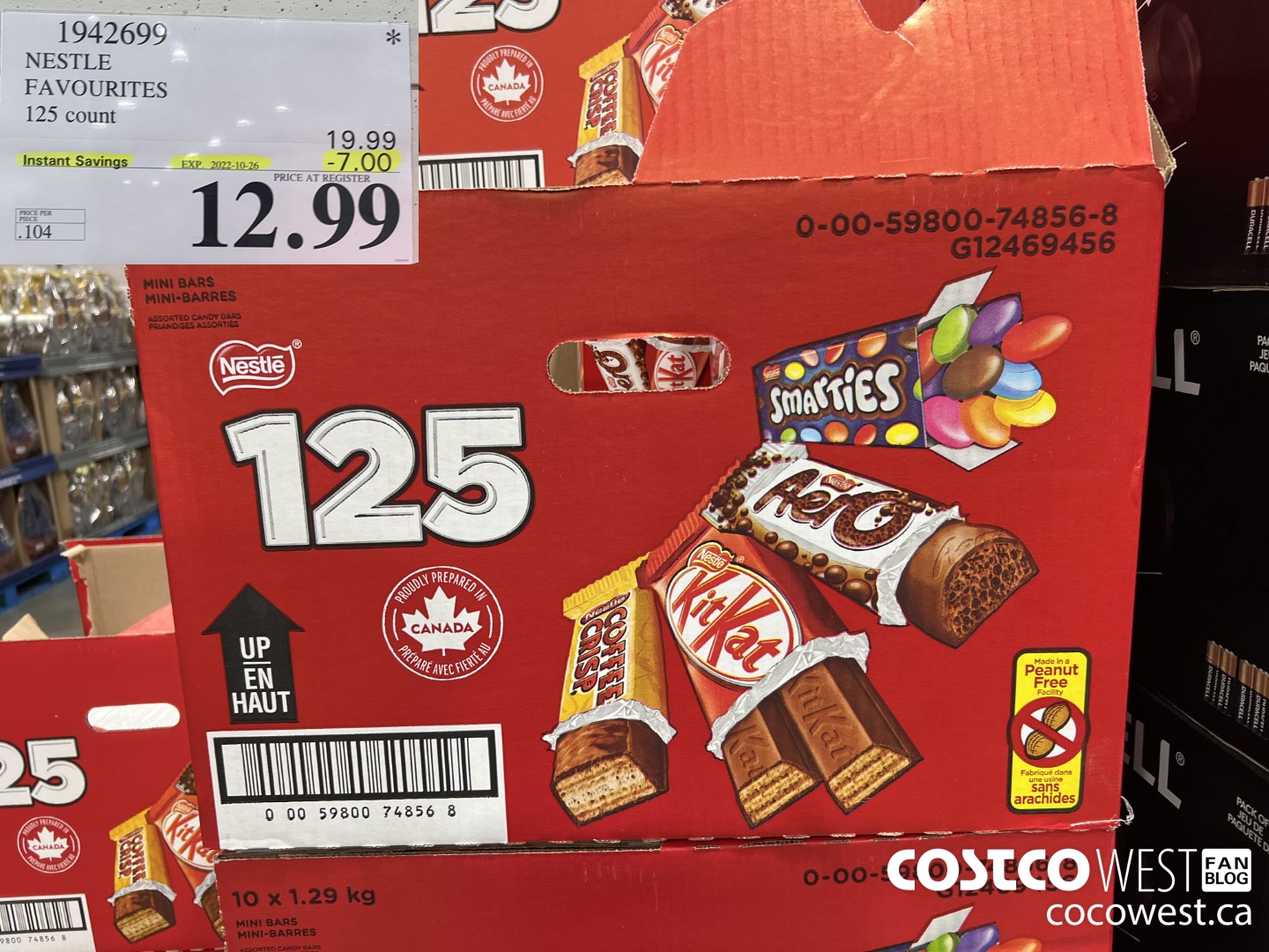 1942699 NESTLE FAVOURITES 125 count ($7.00 INSTANT SAVINGS EXPIRES ON 2022-10-26) $12.99