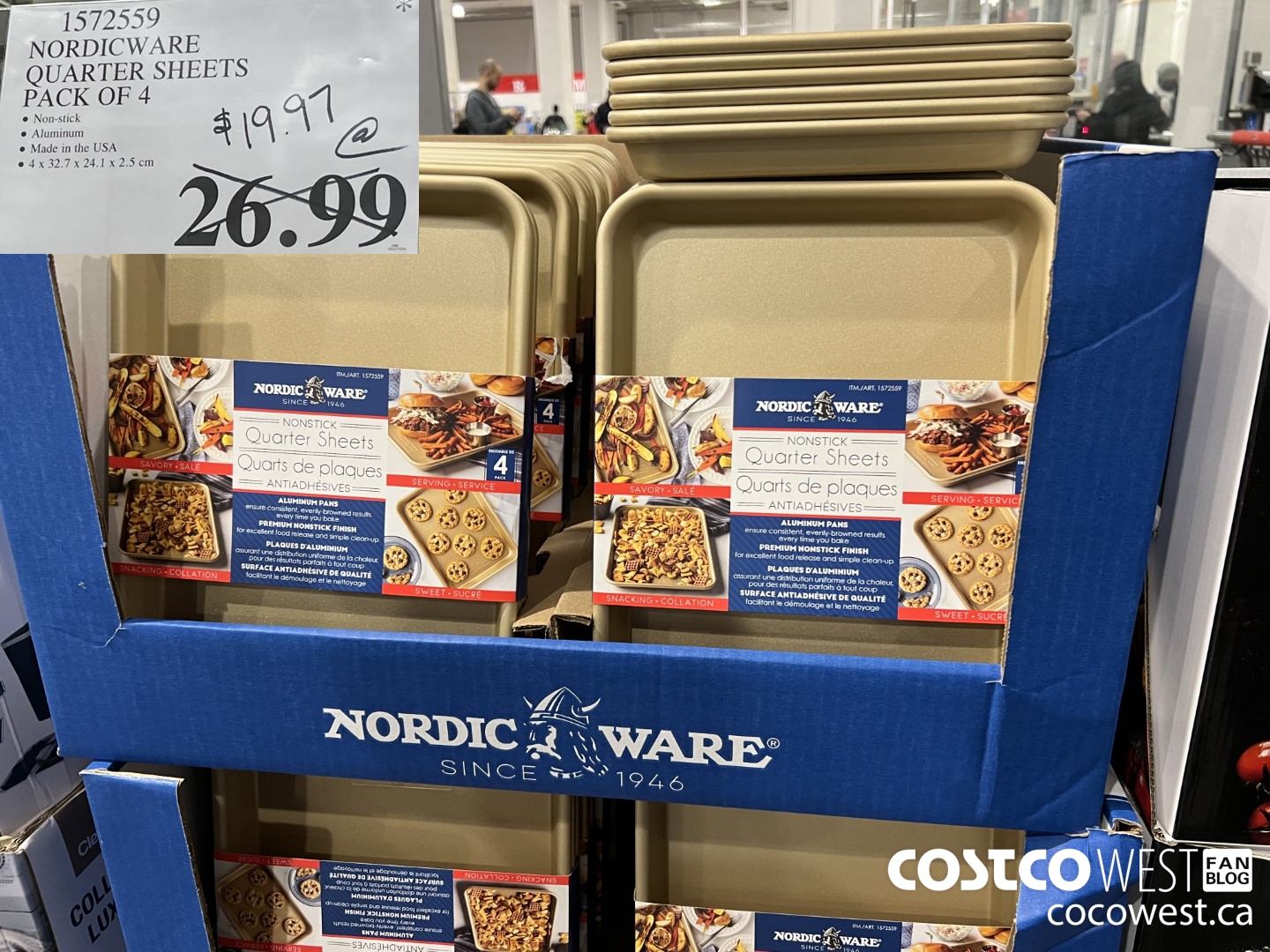 1572559 NORDICWARE QUARTER SHEETS PACK OF 4 $19.97