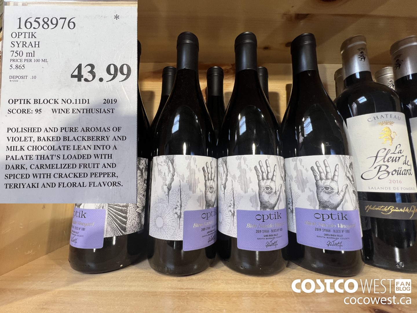 1658976 OPTIK SYRAH 750 ML $43.99