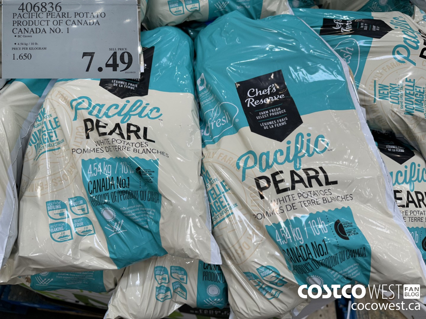 406836 PACIFIC PEARL POTATO PRODUCT OF CANADA CANADA NO. 1 $7.49