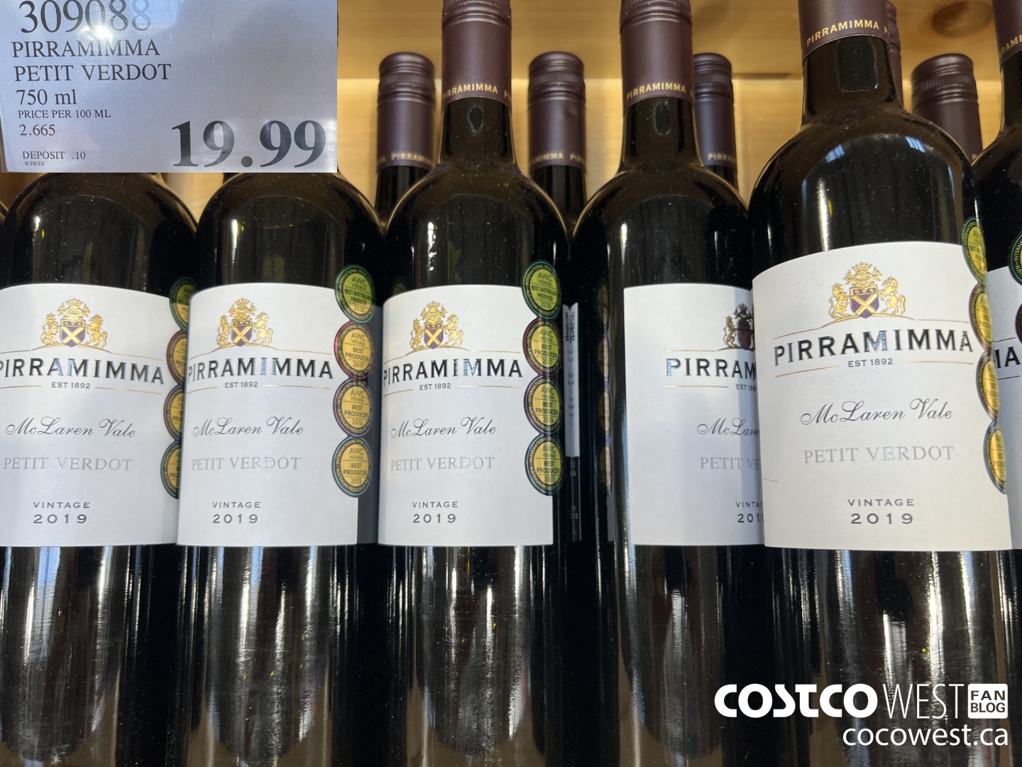 309088 PIRRAMIMMA PETIT VERDOT 750 ML $19.99