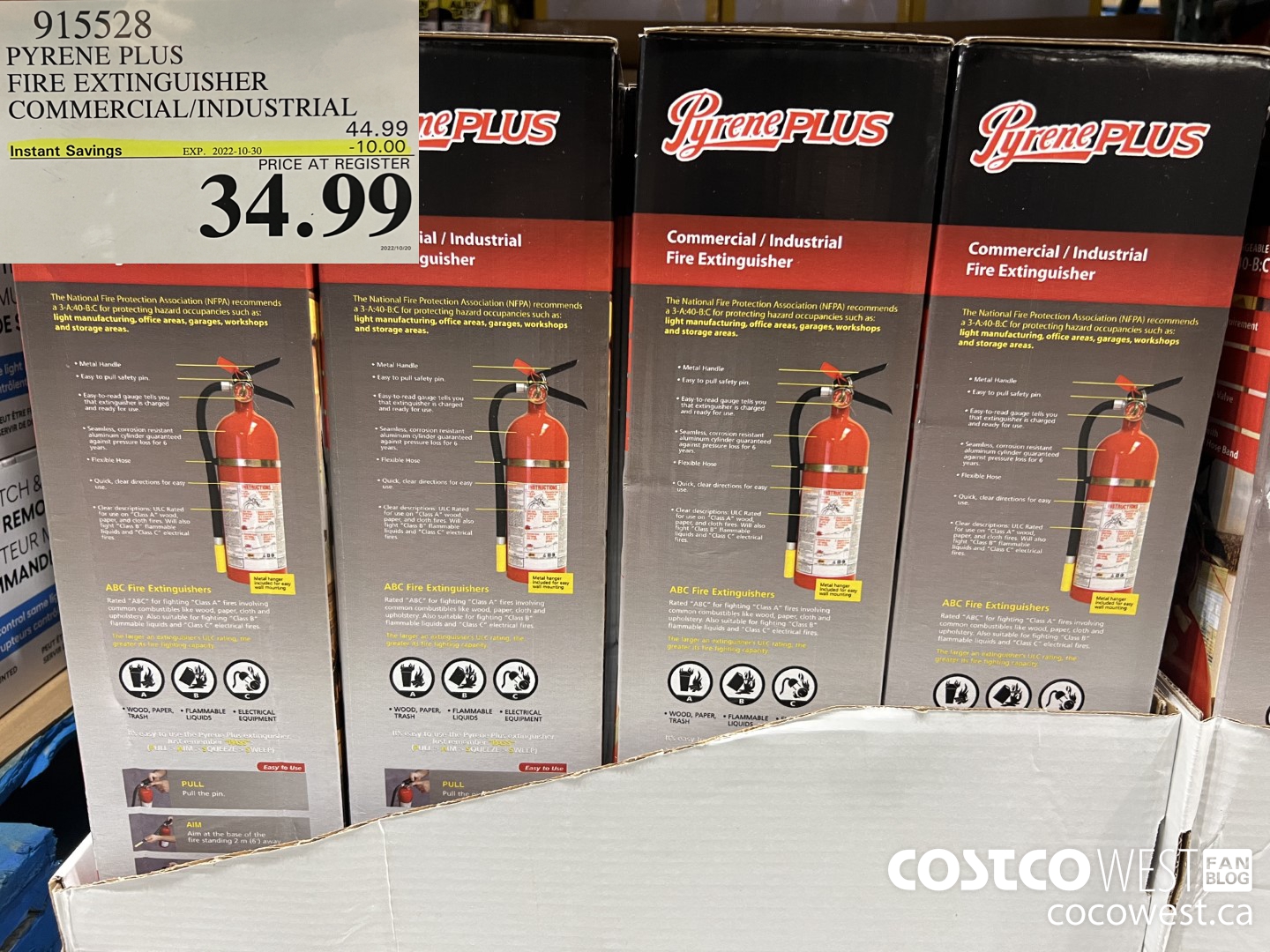 915528 PYRENE PLUS FIRE EXTINGUISHER COMMERCIAL/INDUSTRIAL ($10.00 INSTANT SAVINGS EXPIRES ON 2022-10-30) $34.99