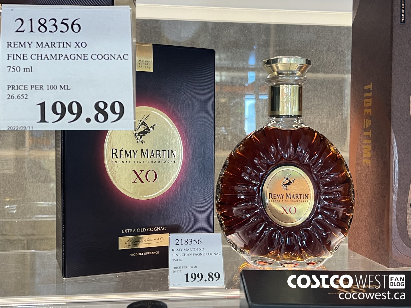 218356 REMY MARTIN XO FINE CHAMPAGNE COGNAC 750 ML $199.89