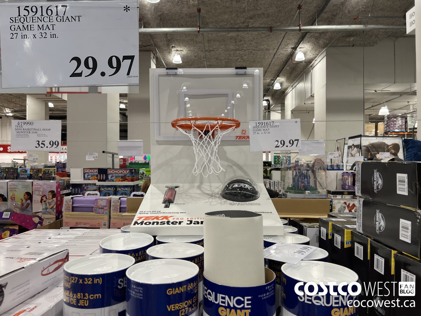 1591617 SEQUENCE GIANT GAME MAT 27 IN. X 32 IN. $29.97