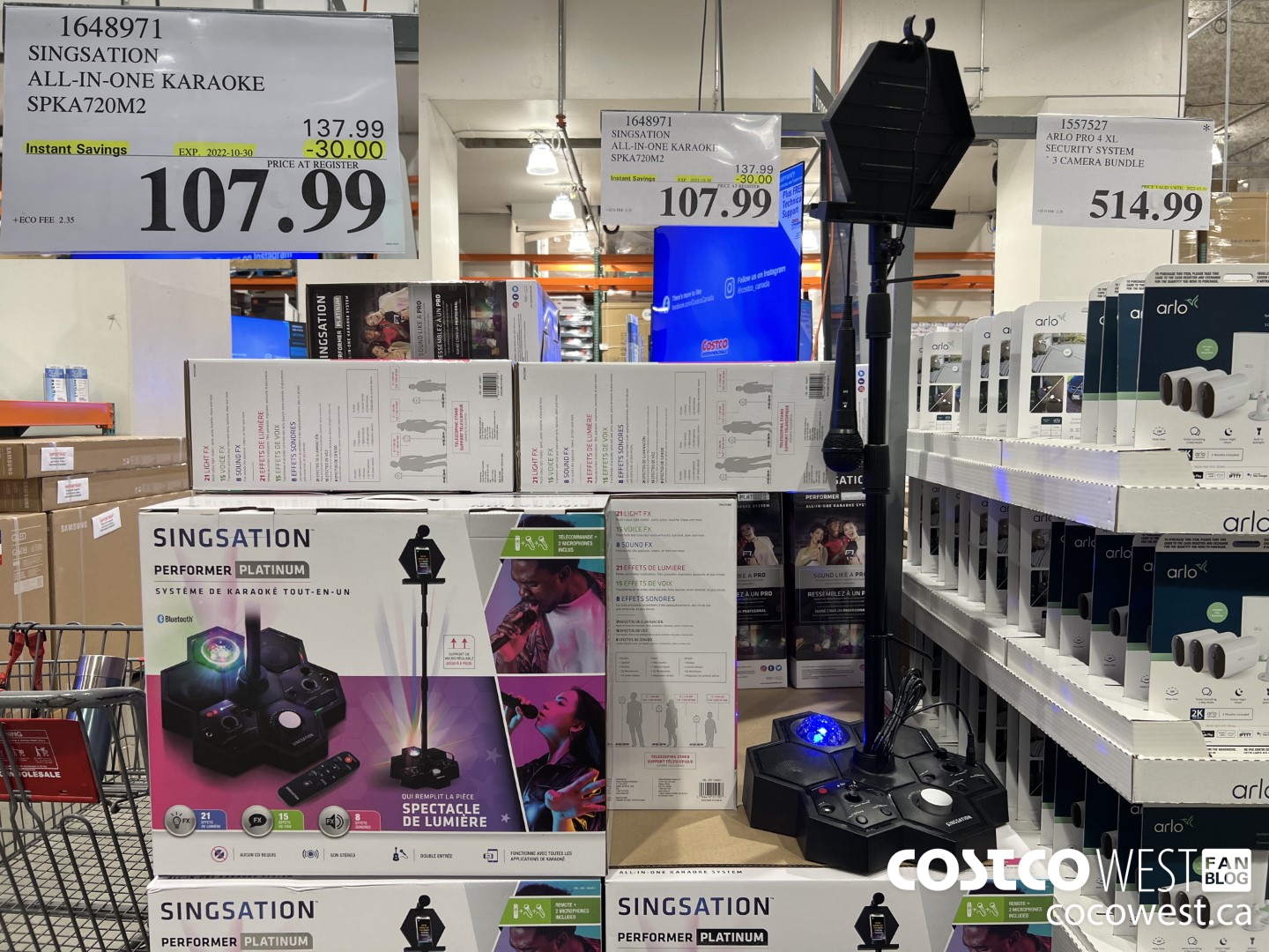 1648971 SINGSATION ALL-IN-ONE KARAOKE SPKA720M2 ($30.00 INSTANT SAVINGS EXPIRES ON 2022-10-30) $107.99