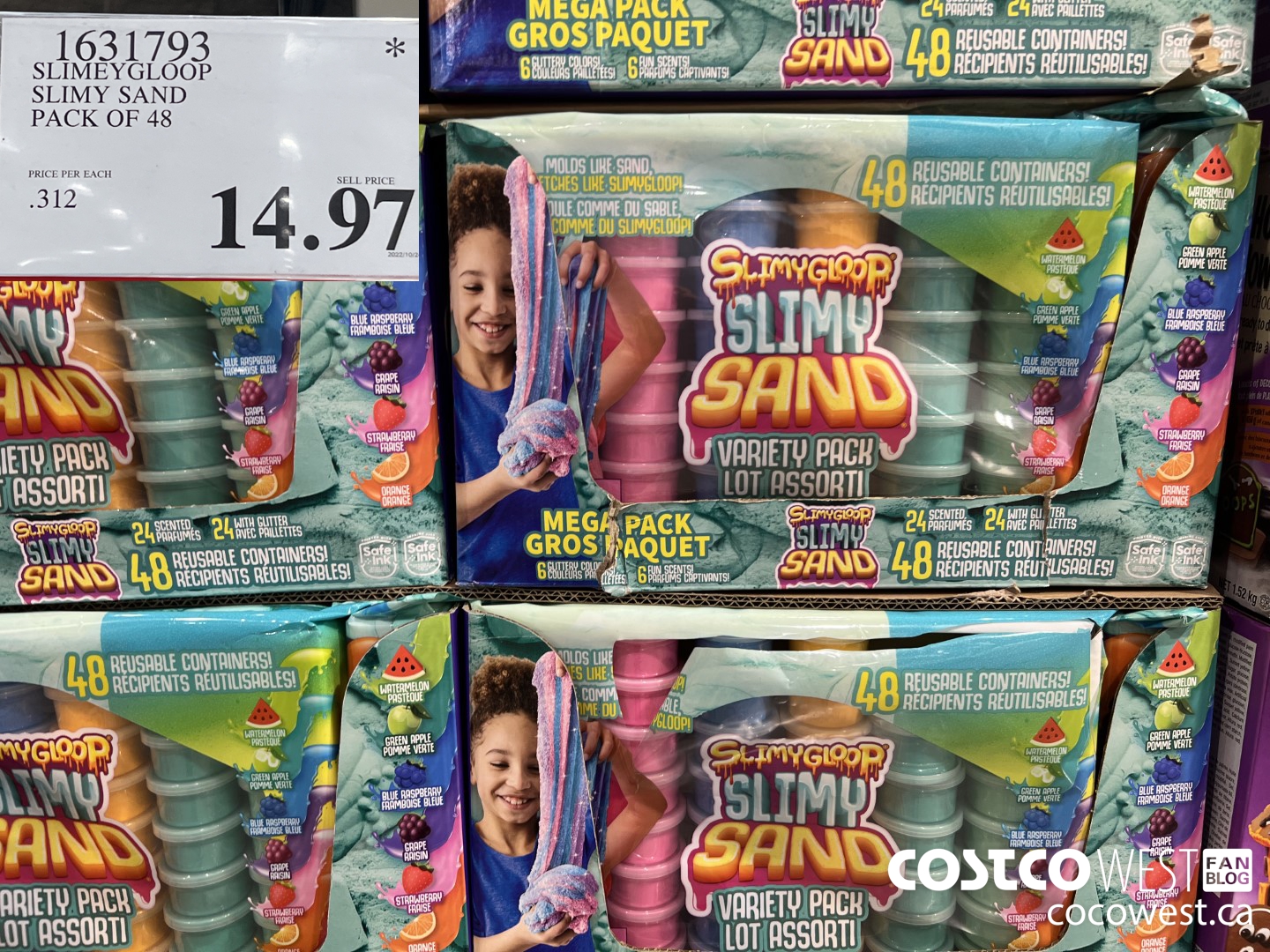 1631793 SLIMEYGLOOP SLIMY SAND PACK OF 48 $14.97