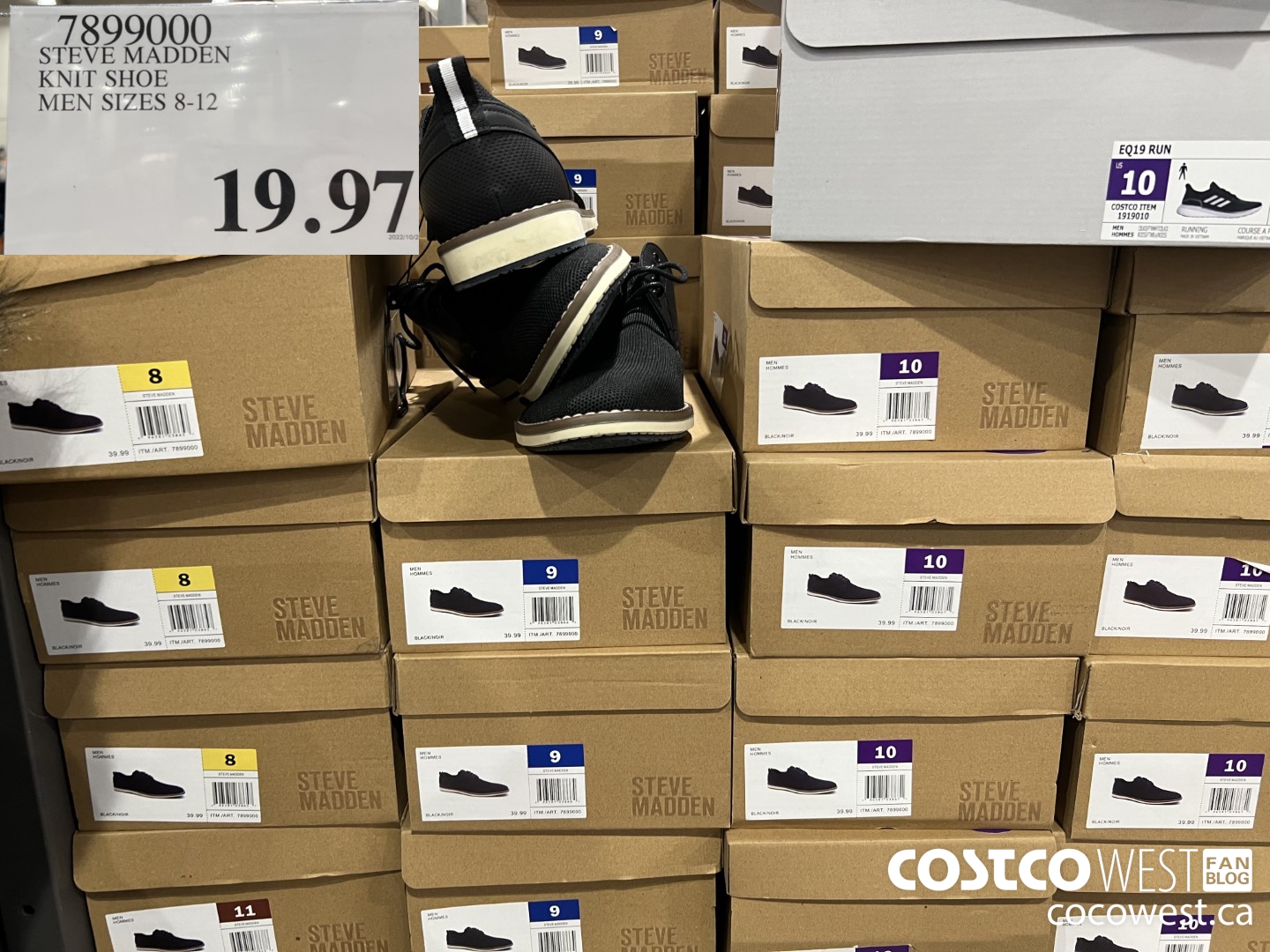 7899000 STEVE MADDEN KNIT SHOE MENS SIZES 8-12 $19.97