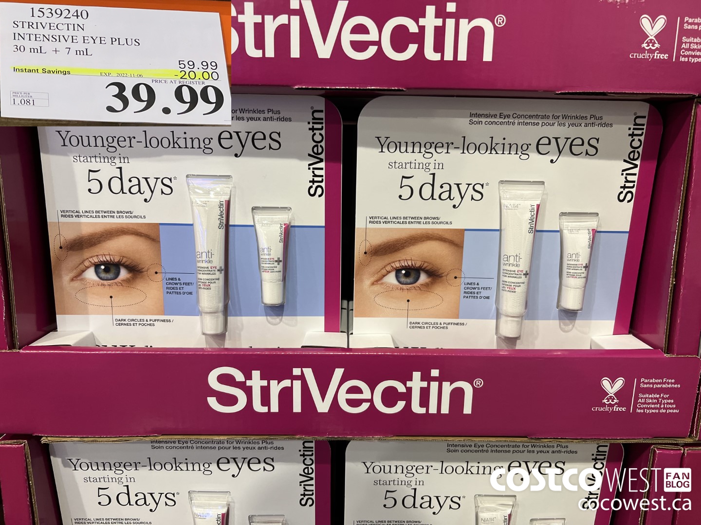 1539240 STIVECTIN INSENSITIVE EYE PLUS 30 ML + 7 ML ($20.00 INSTANT SAVINGS EXPIRES ON 2022-11-06) $39.99