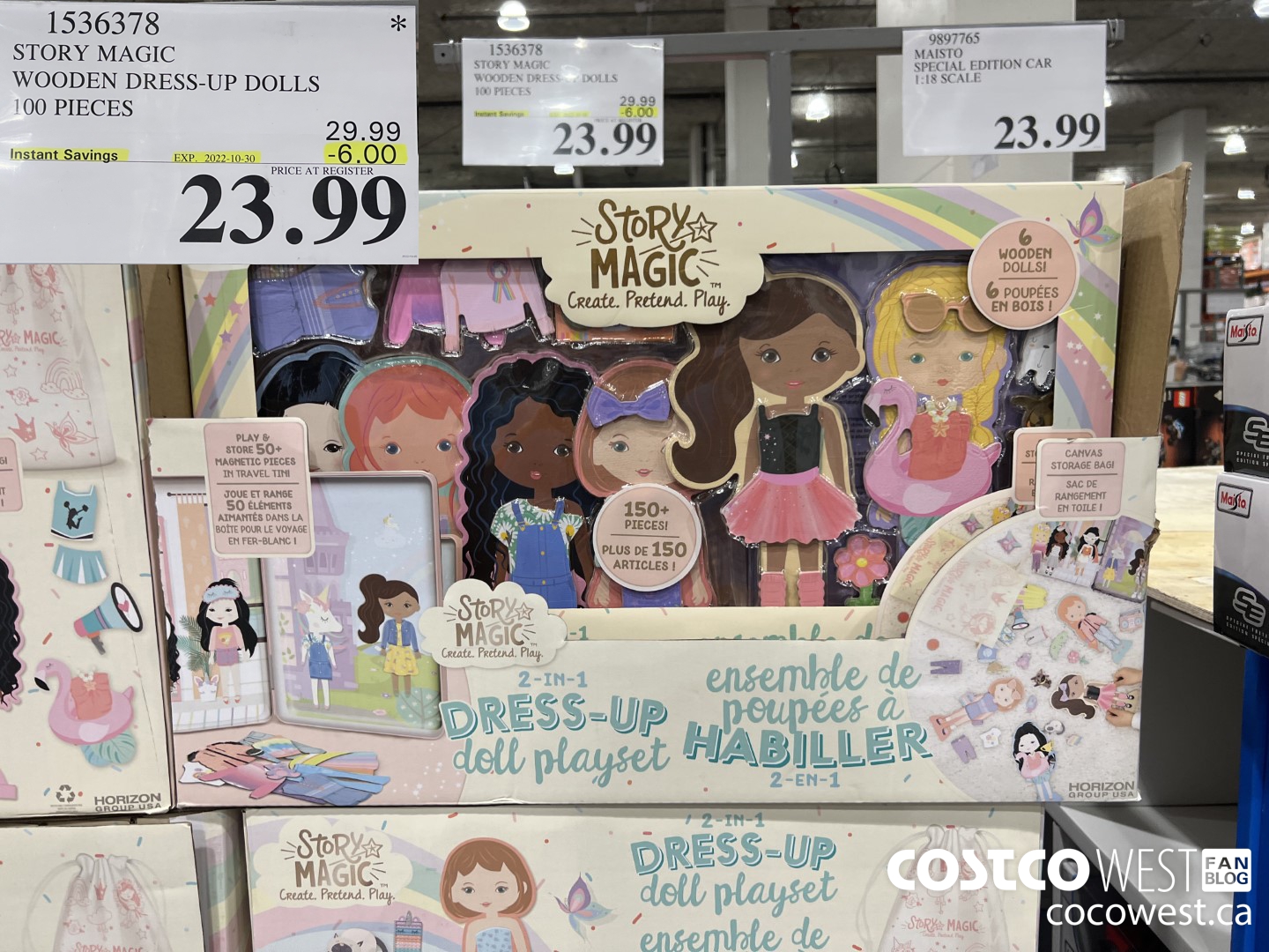 1536378 STORY MAGIC WOODEN DRESS-UP DOLLS 100 PIECES ($6.00 INSTANT SAVINGS EXPIRES ON 2022-10-30) $23.99