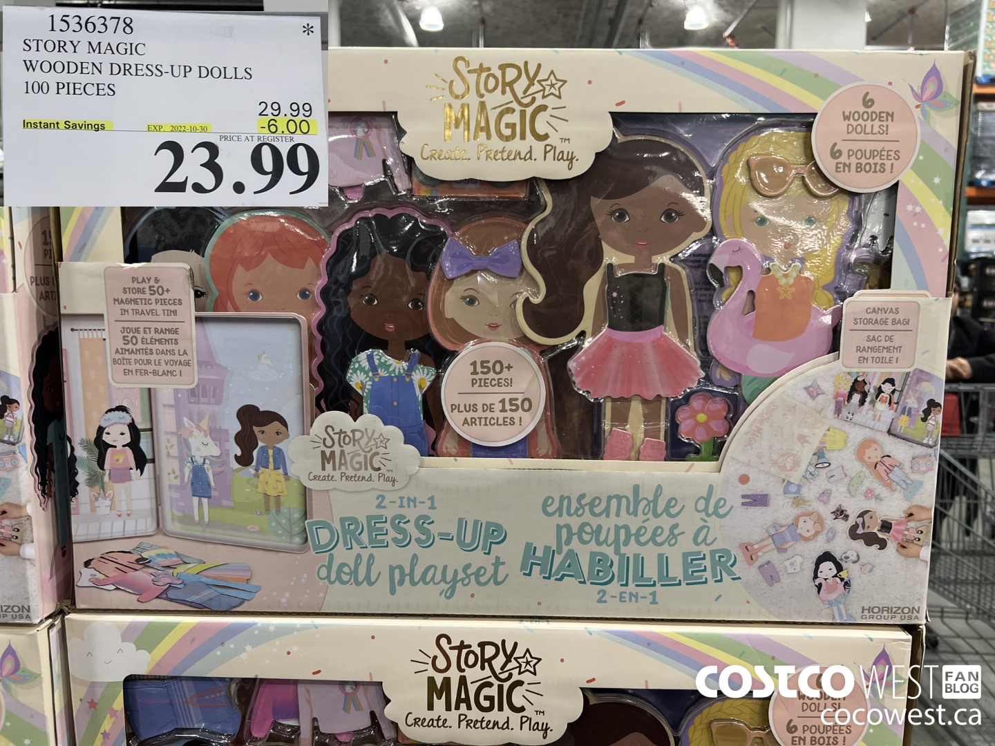 1536378 STORY MAGIC WOODEN DRESS-UP DOLLS 100 PIECES ($6.00 INSTANT SAVINGS EXPIRES ON 2022-10-30) $23.99