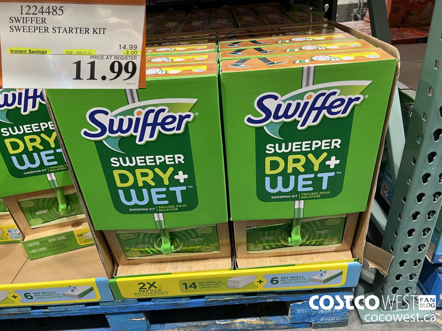 1224485 SWIFFER SWEEPER STARTER KIT ($3.00 INSTANT SAVINGS EXPIRES ON 2022-11-13) $11.99